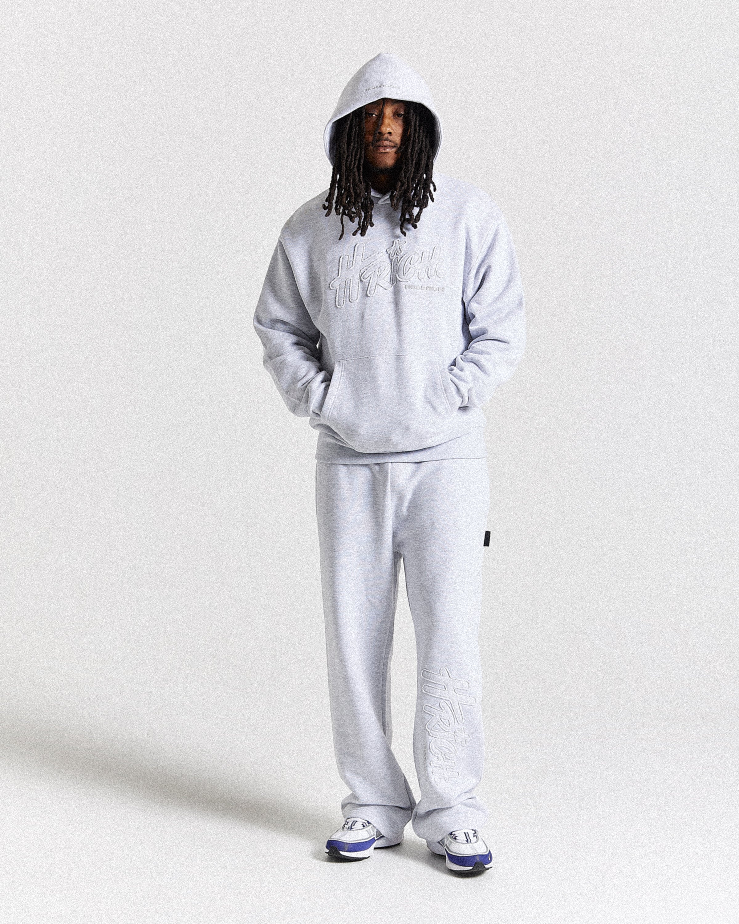 Asthrich Oversized Hoodie - Light Grey - Image 3