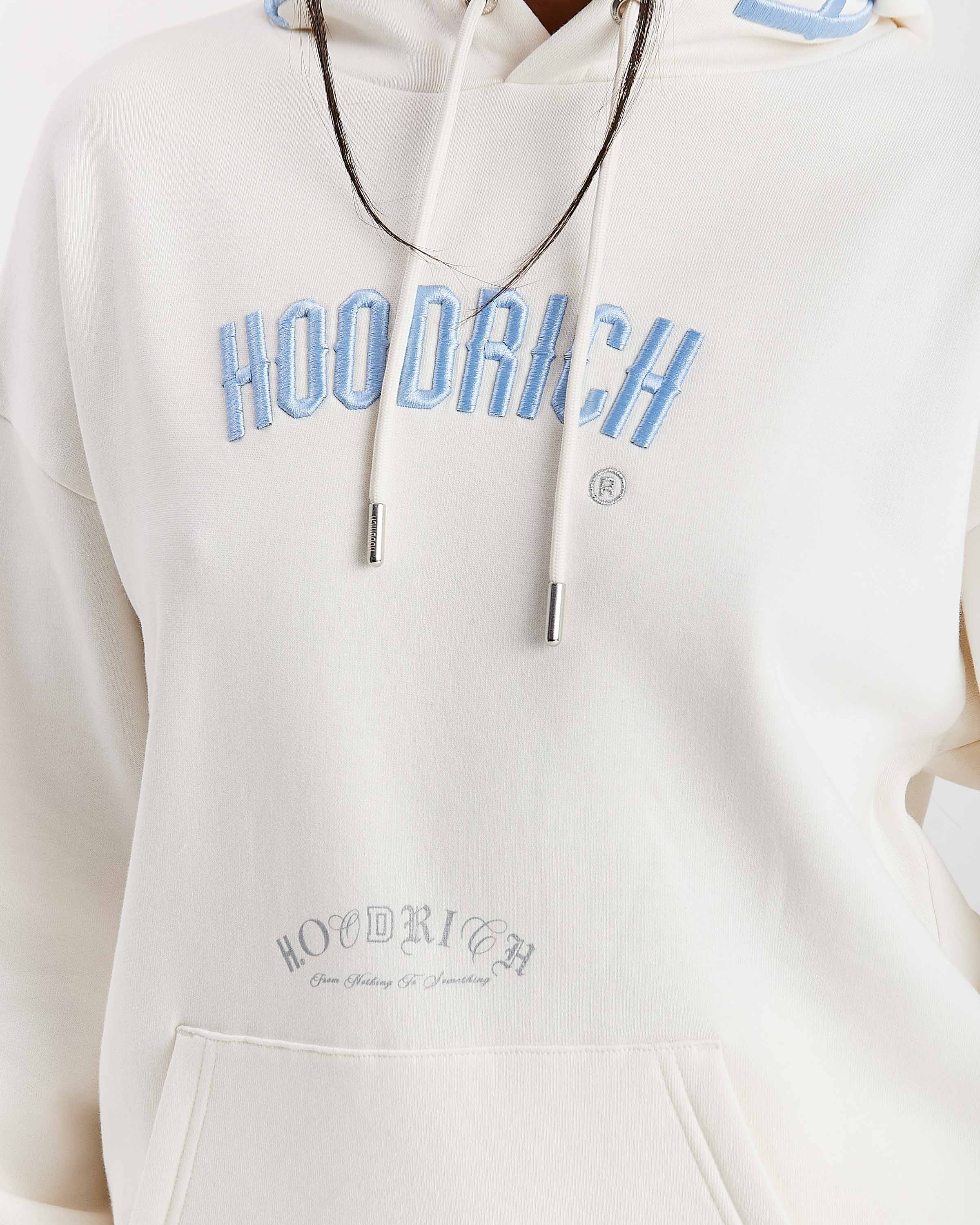 Calor Oversized Hoodie - Off White/Blue - Image 5