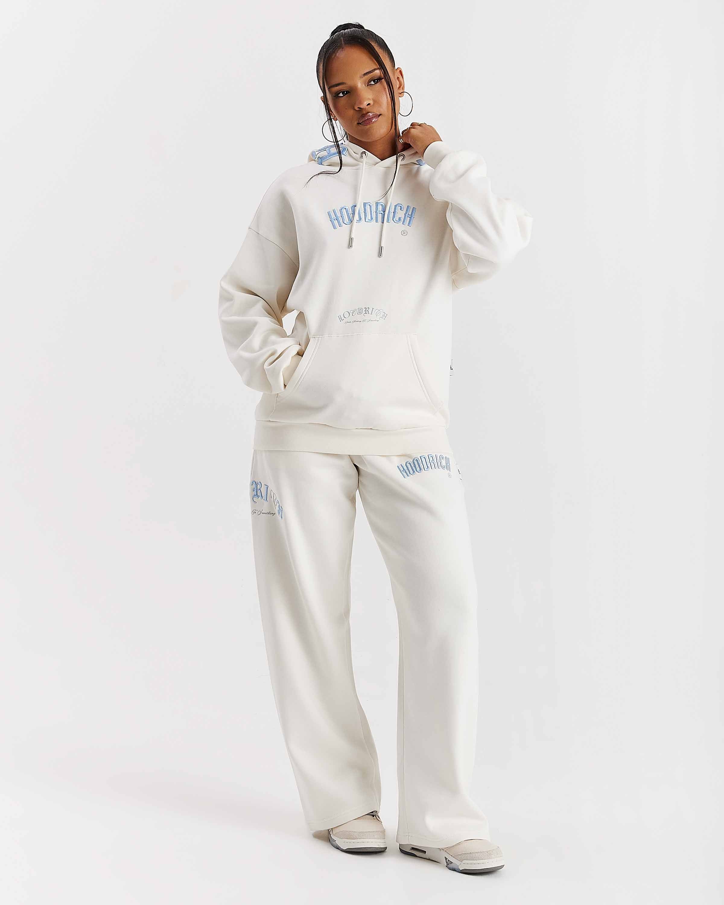 Calor Oversized Hoodie - Off White/Blue - Image 8