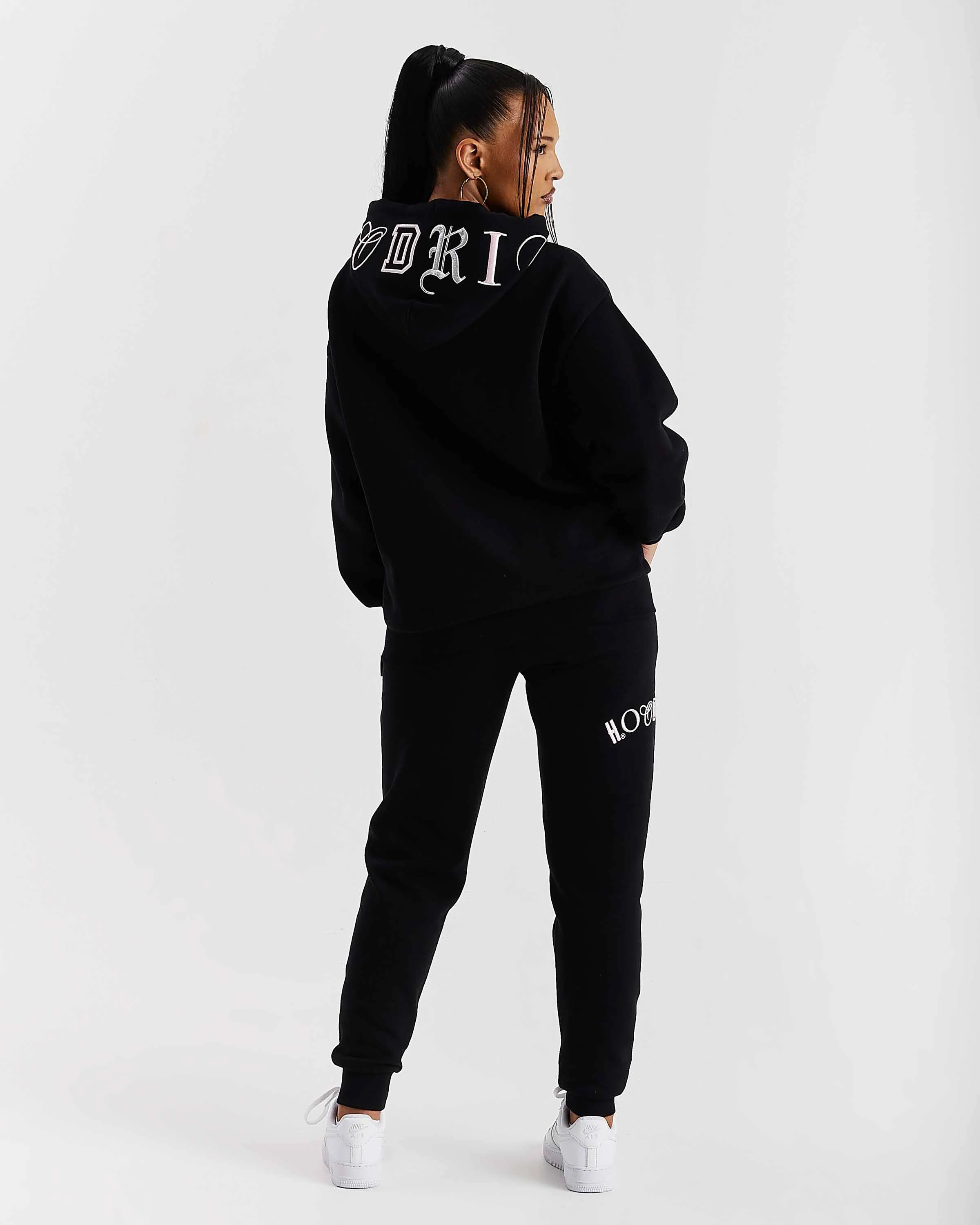Calor Slim Joggers - Black/Pink/Silver - Image 3
