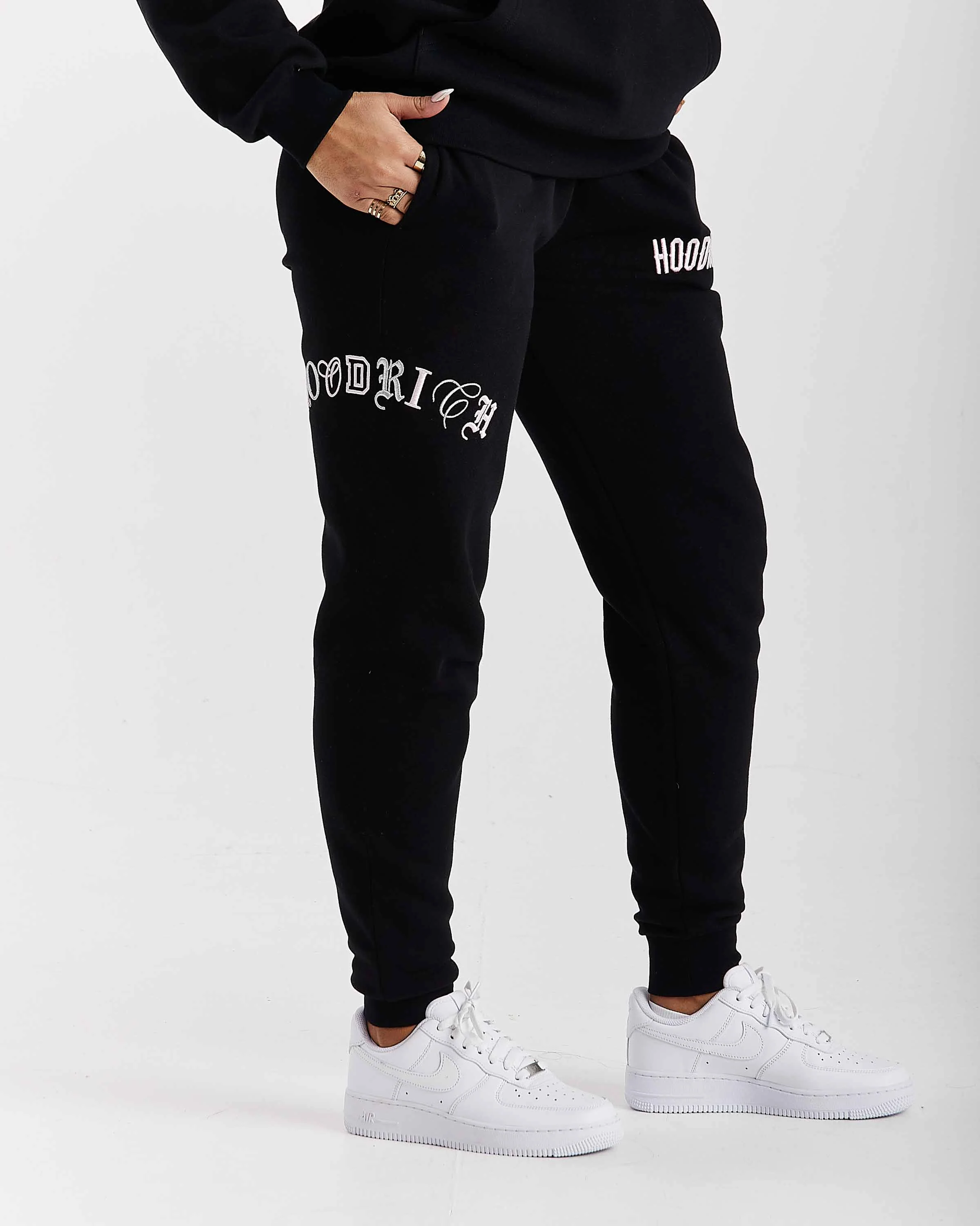 Calor Slim Joggers - Black/Pink/Silver - Image 7