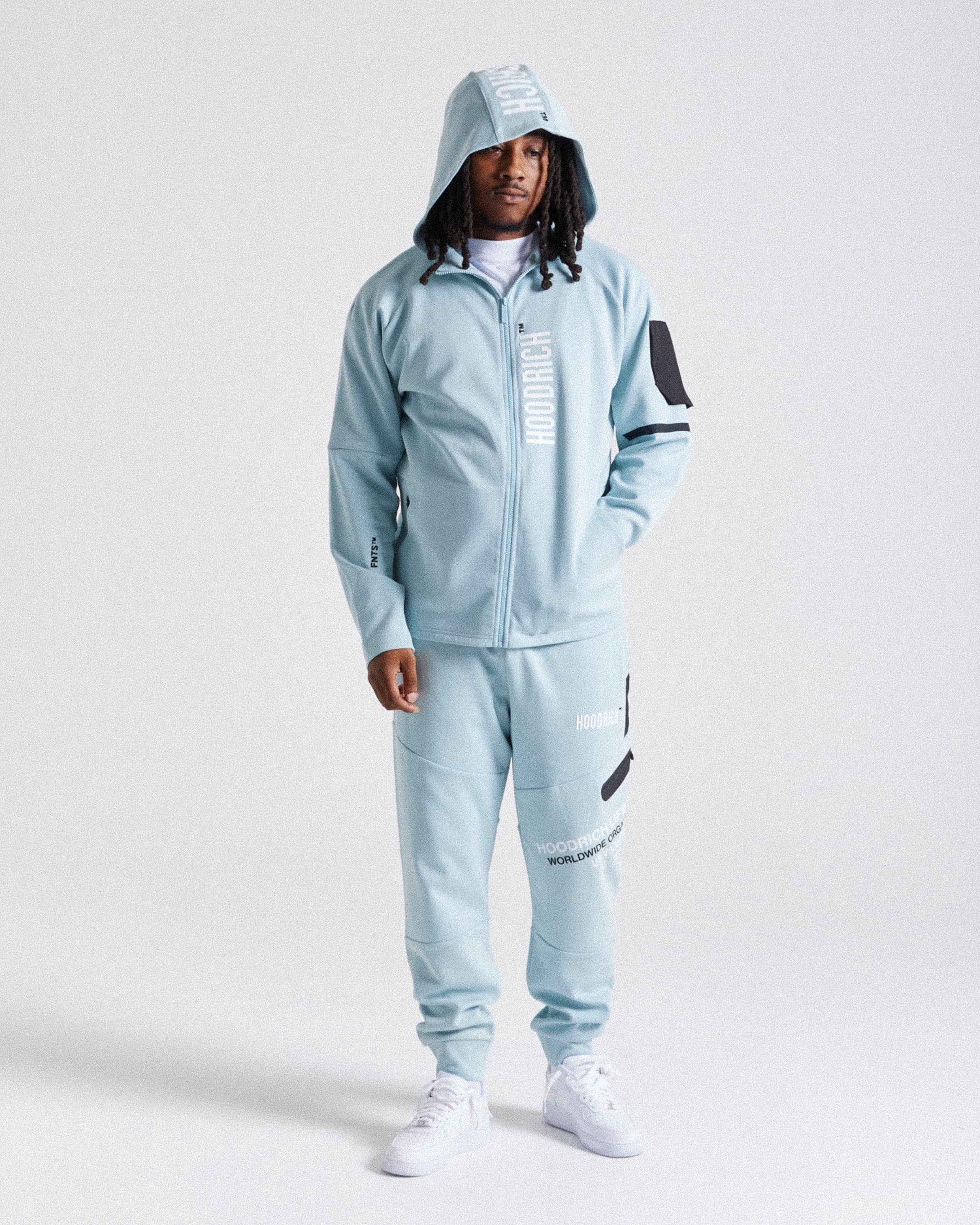Circuit Zip Hoodie - Blue/White/Black - Image 7