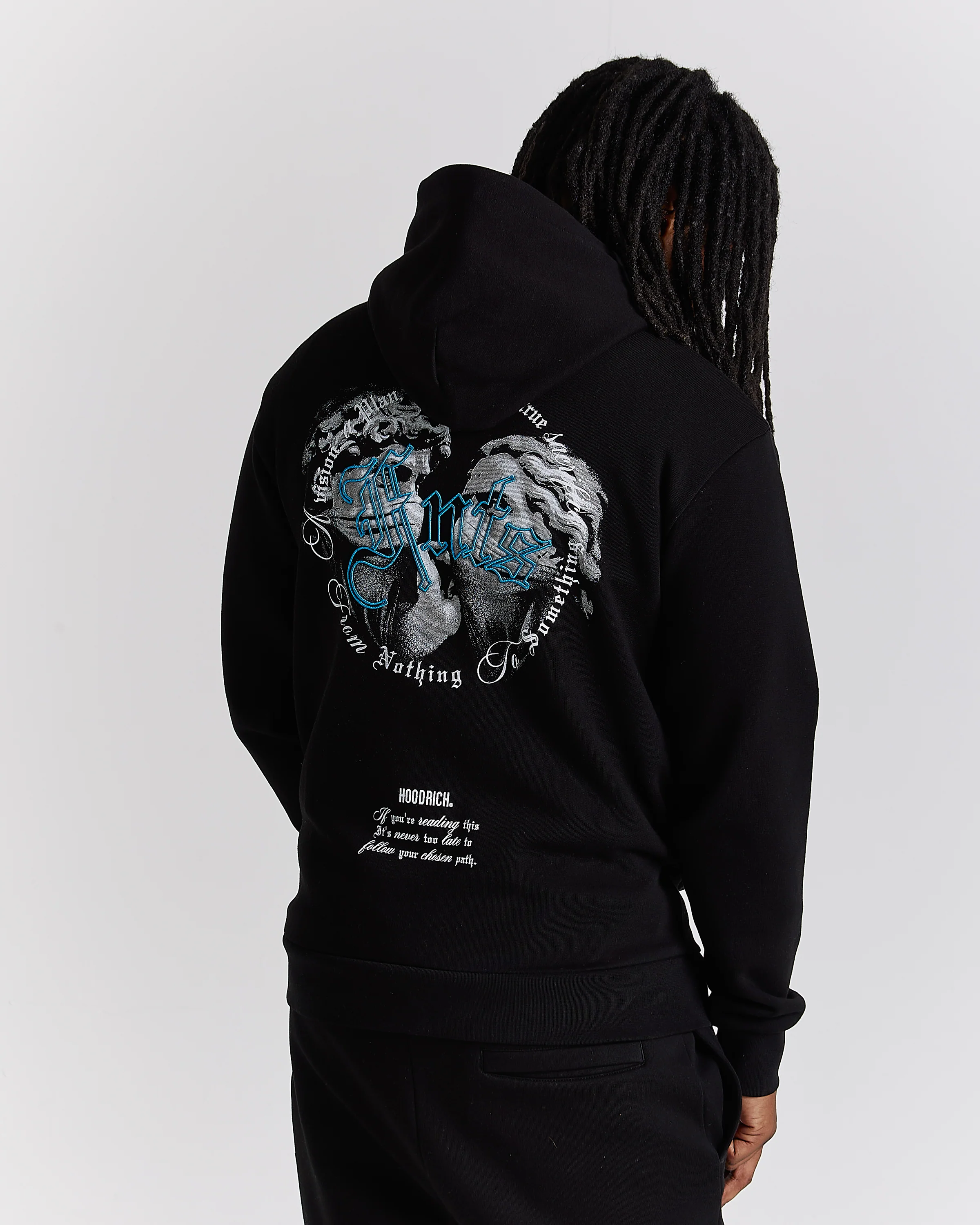 Conquer Hoodie - Black/White/Blue - Image 2