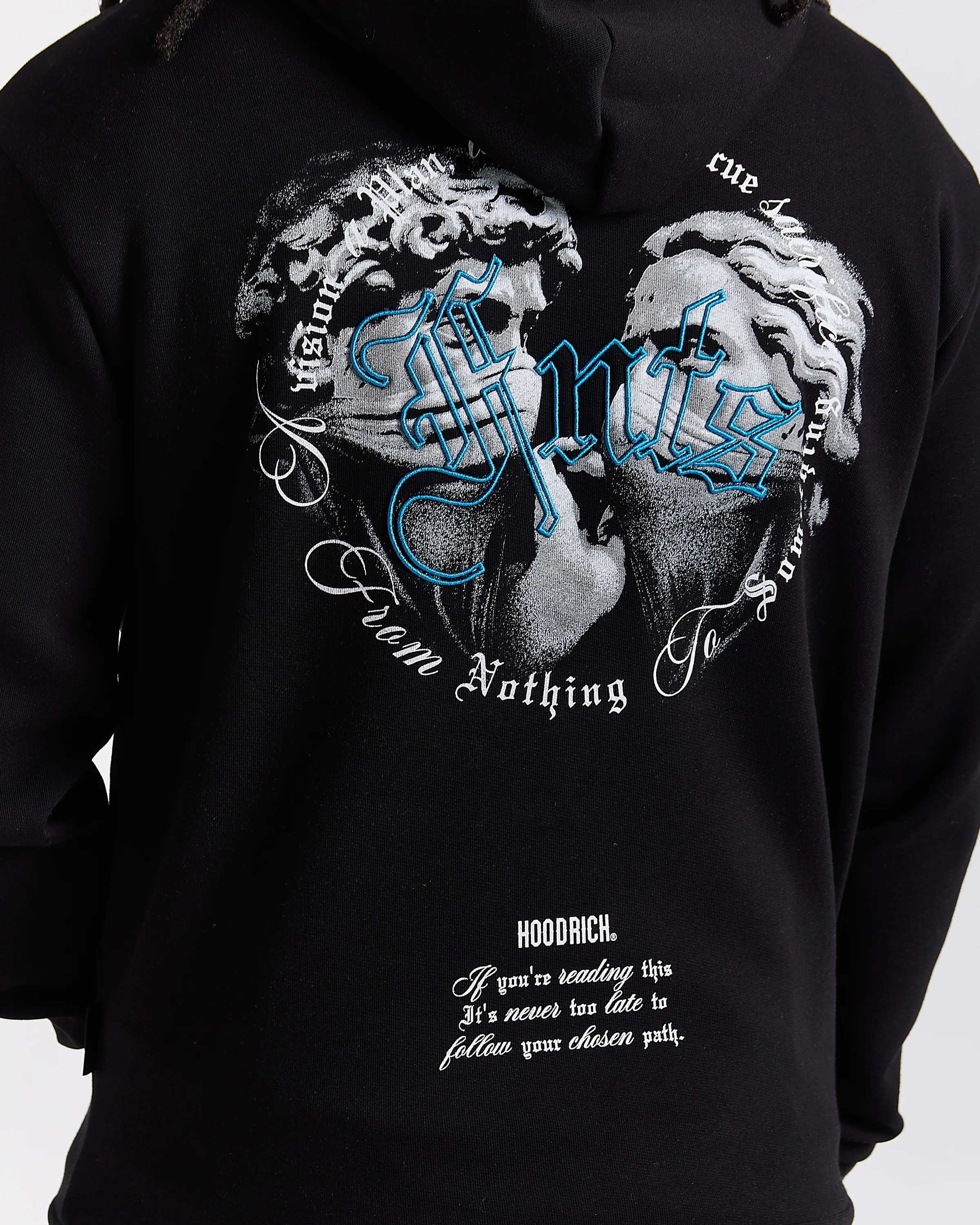 Conquer Hoodie - Black/White/Blue - Image 6