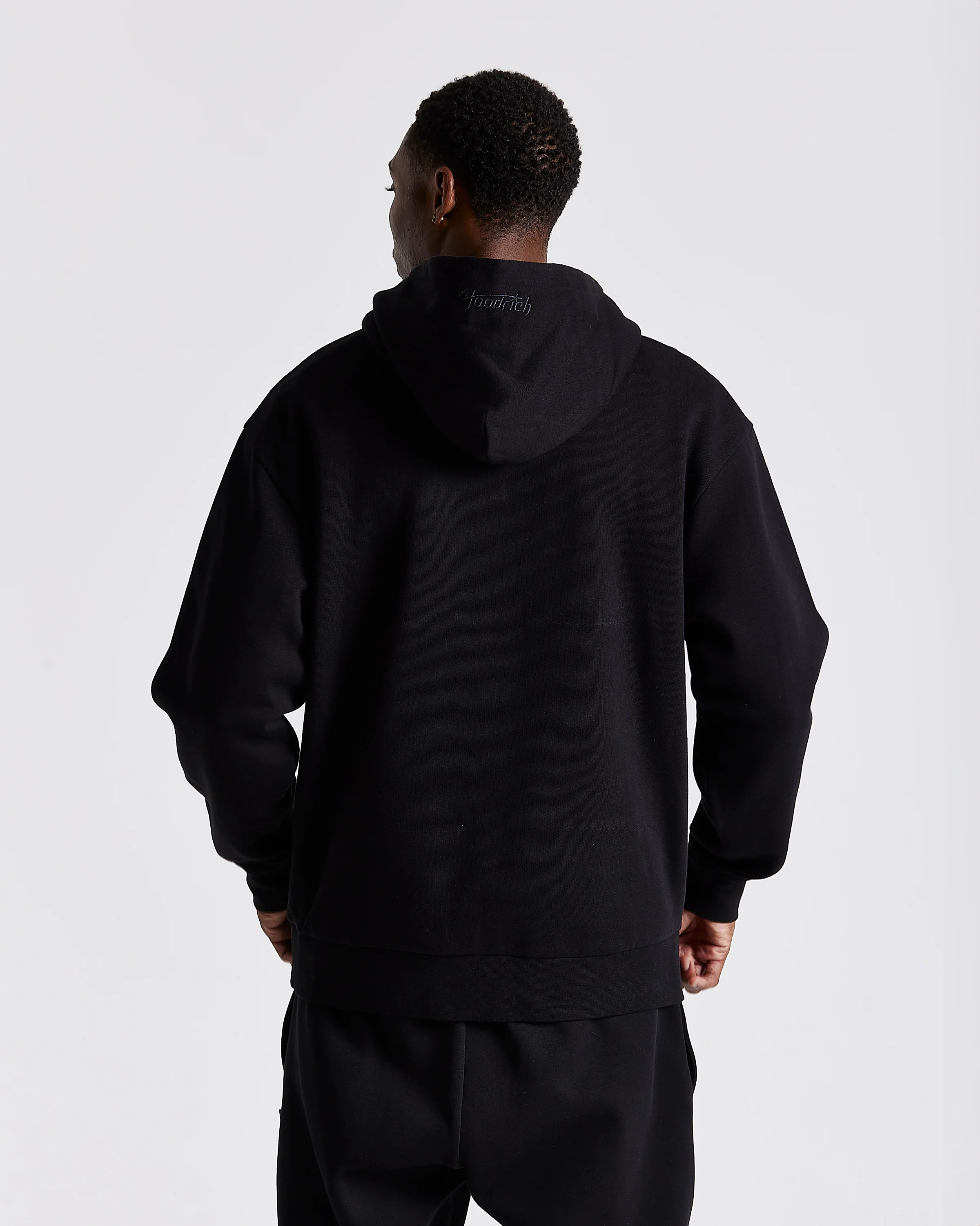 Curve Oversized Hoodie - Black/Blue - Image 4