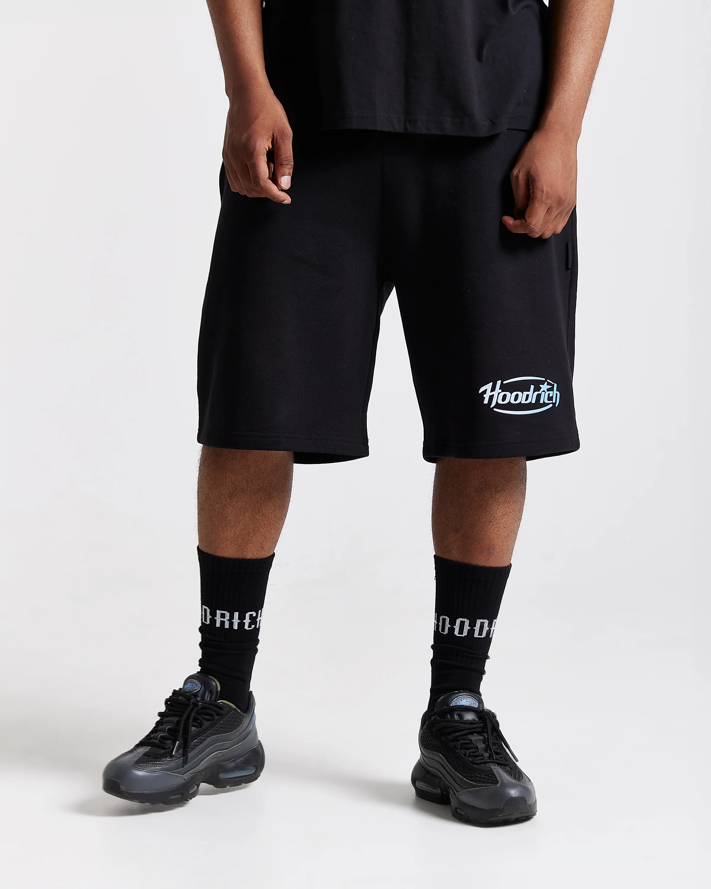 Curve Oversized Shorts - Black/Blue - Image 7
