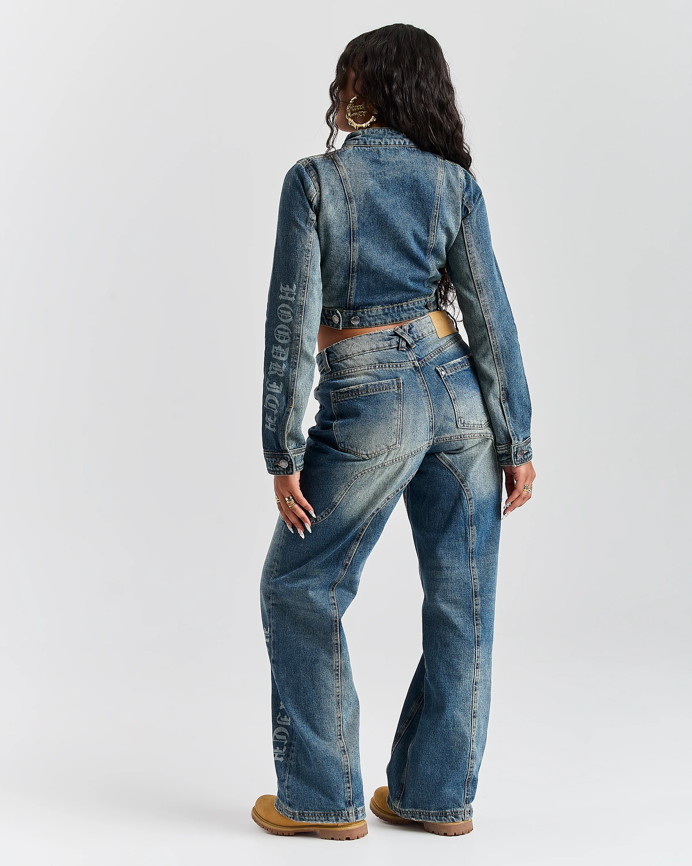 The Winner's Circle Snowdrift Denim Jacket - Dirty Wash - Image 16