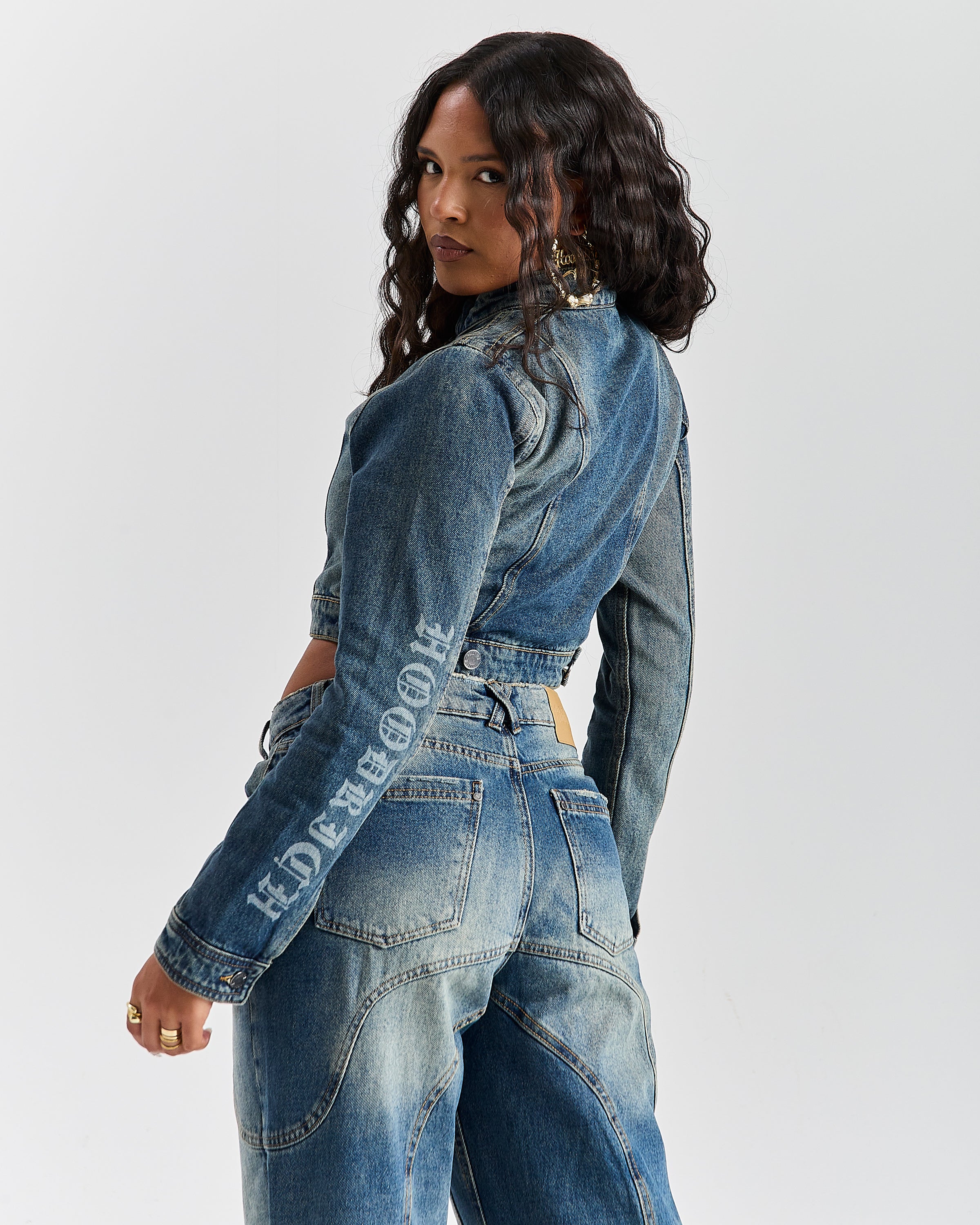 The Winner's Circle Snowdrift Denim Jacket - Dirty Wash - Image 17