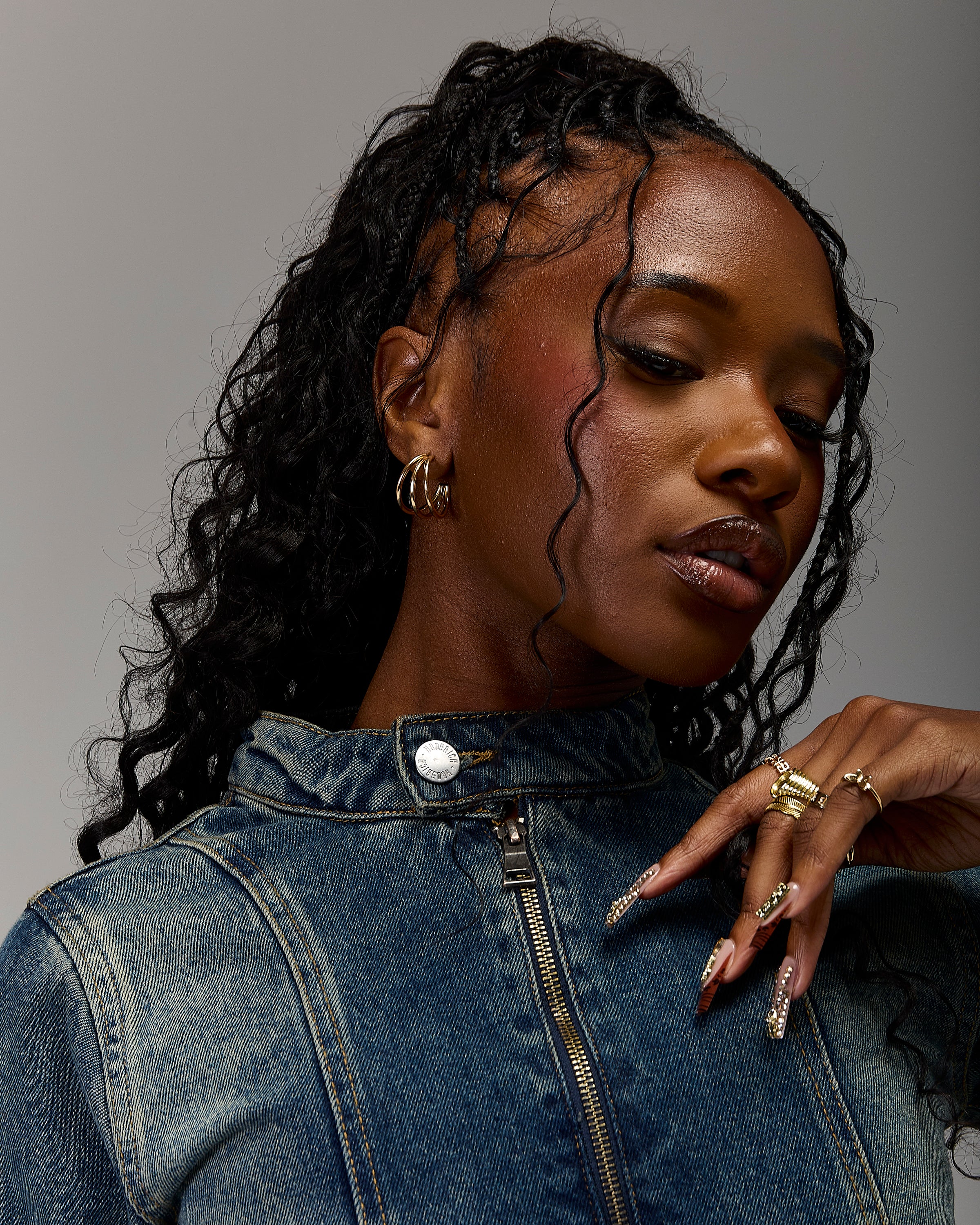 The Winner's Circle Snowdrift Denim Jacket - Dirty Wash - Image 3
