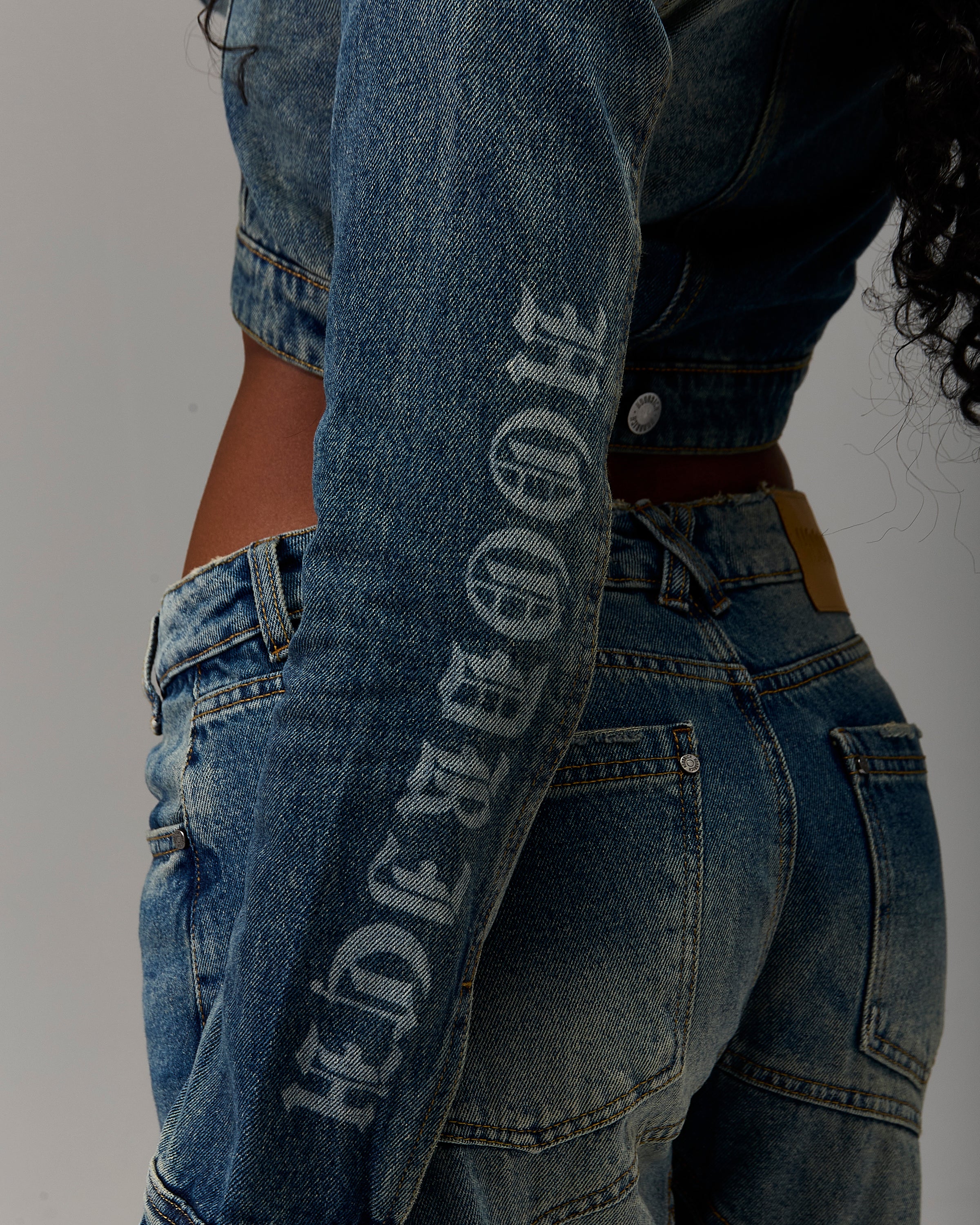 The Winner's Circle Snowdrift Denim Jacket - Dirty Wash - Image 4