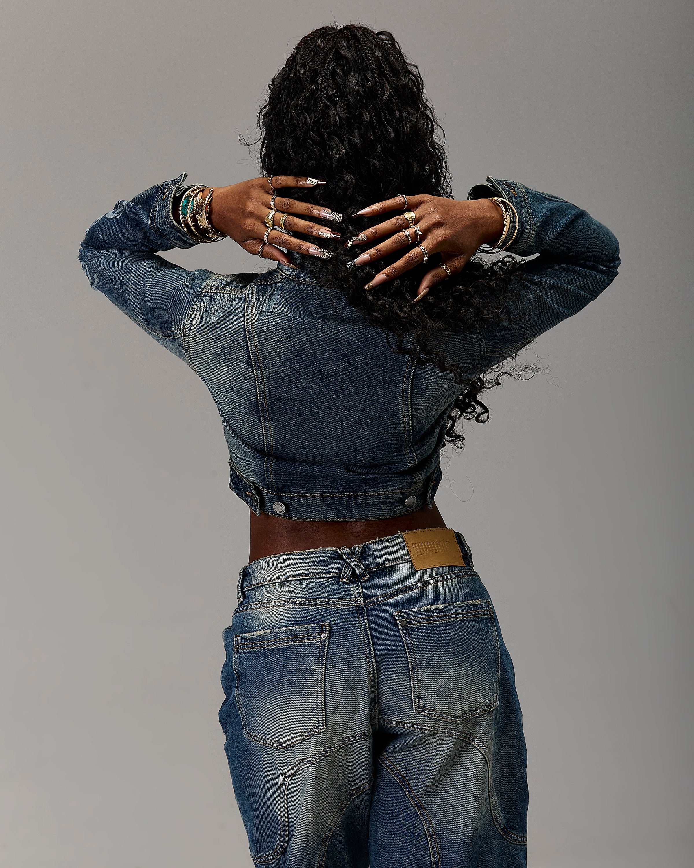 The Winner's Circle Snowdrift Denim Jacket - Dirty Wash - Image 5