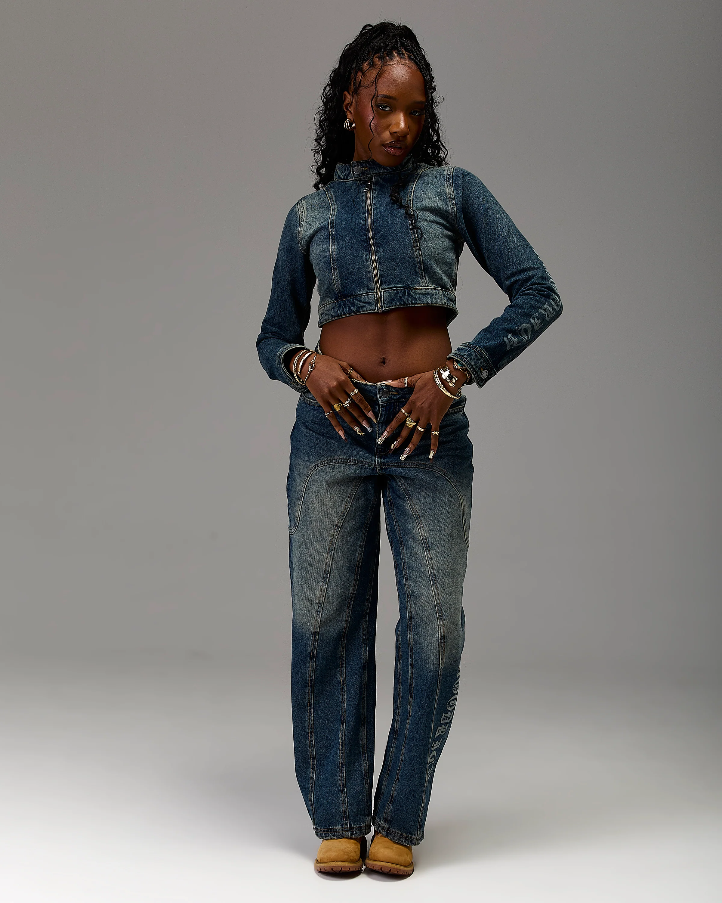 The Winner's Circle Snowdrift Denim Jacket - Dirty Wash - Image 7