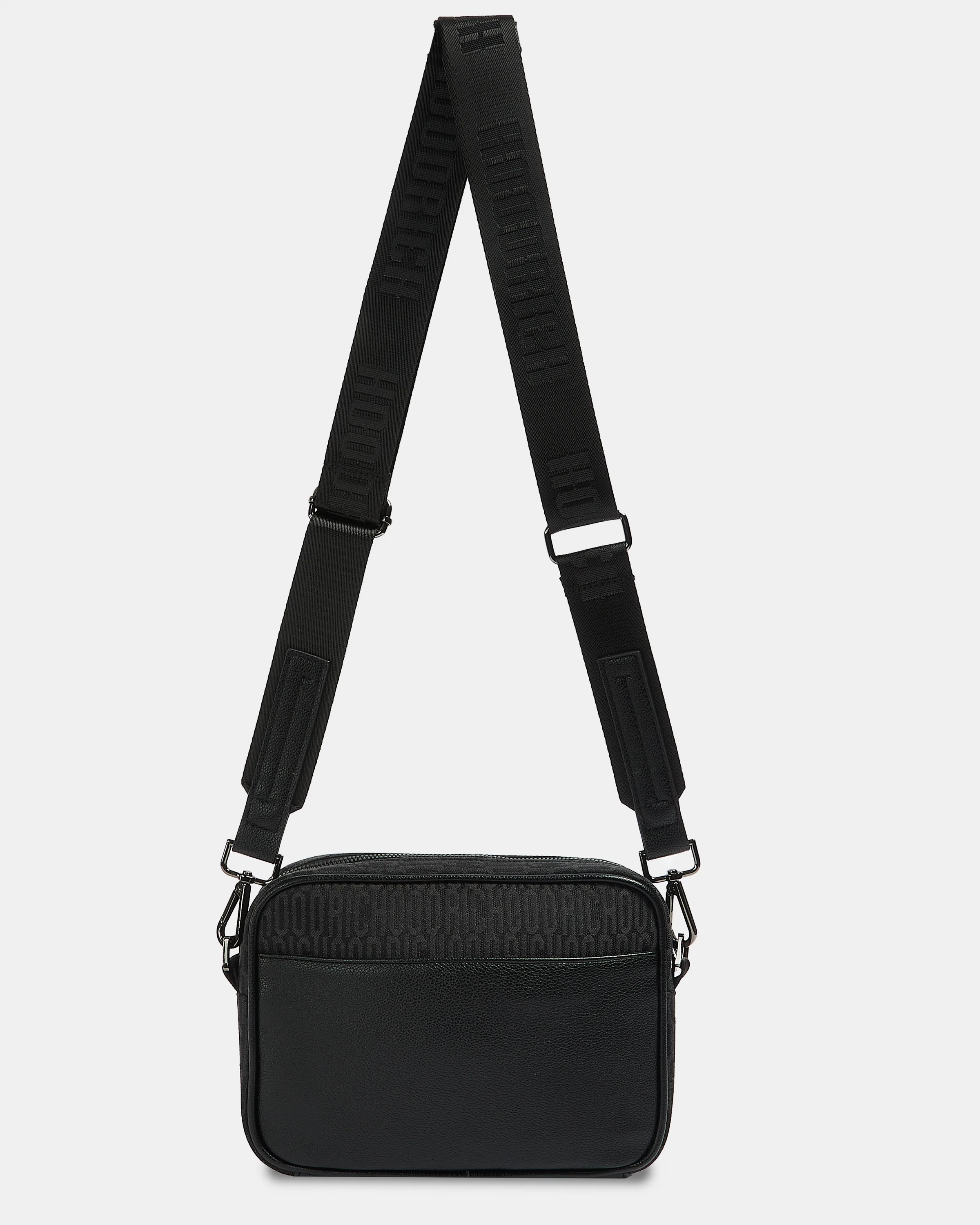 Elite Cross Body Bag - Black/ Gunmetal - Image 4