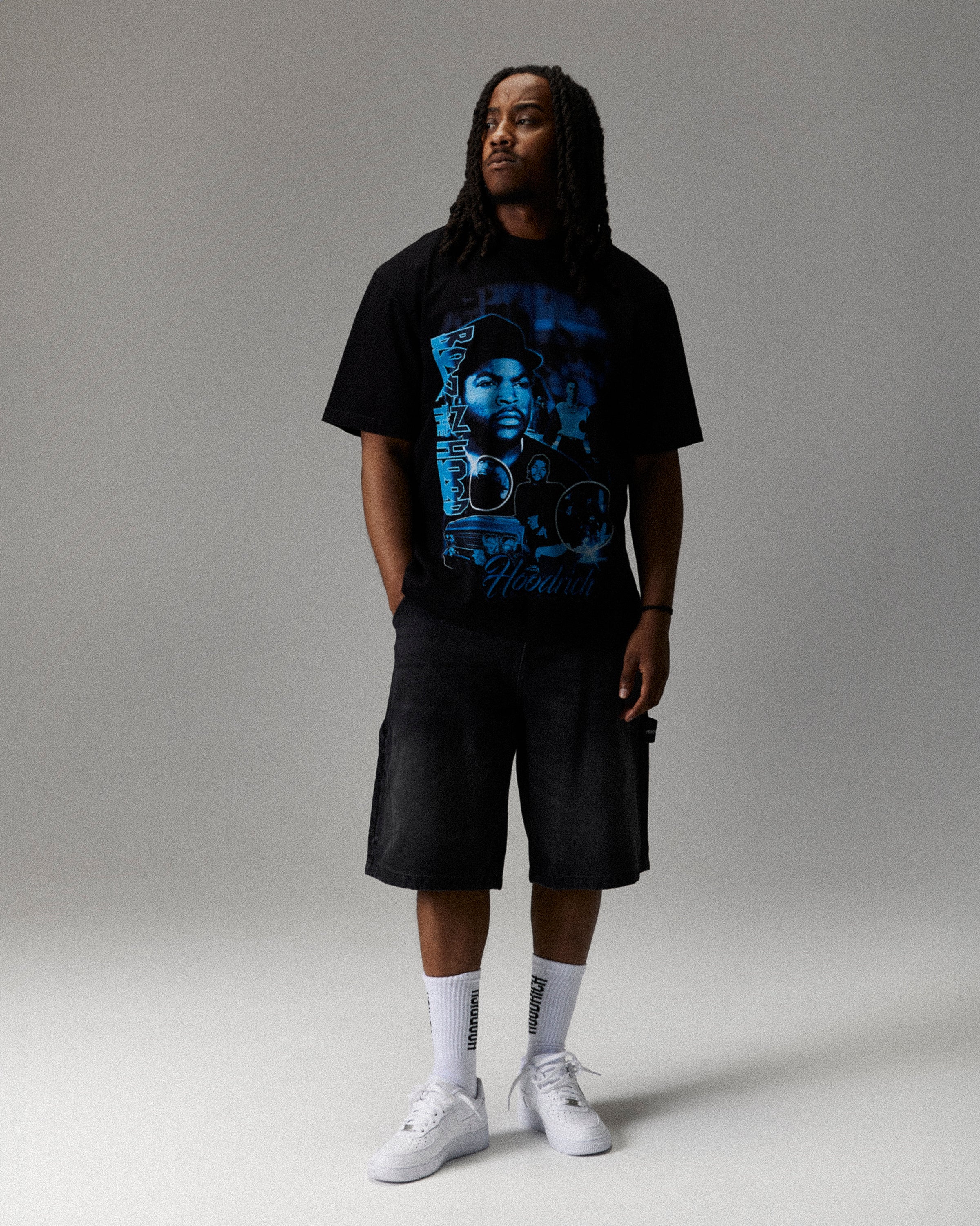 Empire Boyz N The Hood T-Shirt - Black/Blue - Image 6