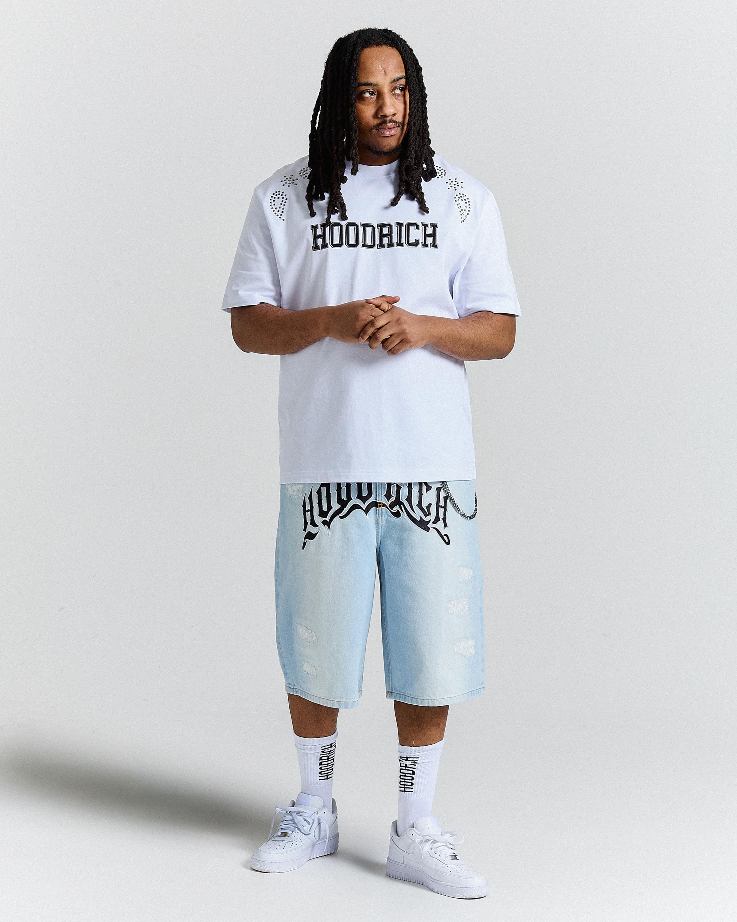 Eterno Oversized T-Shirt - White/Black - Image 3