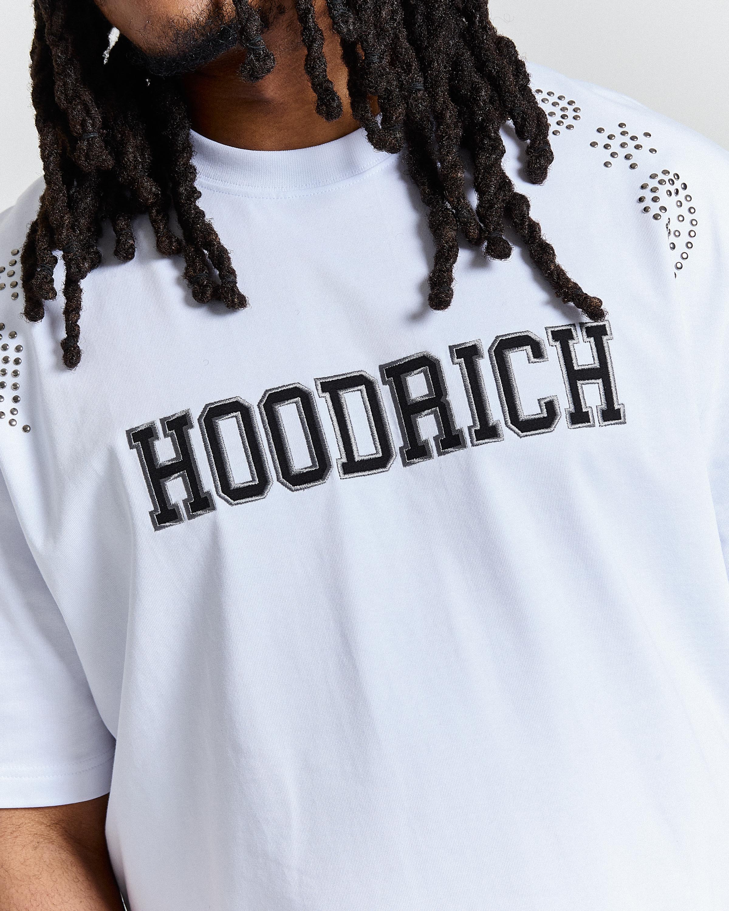 Eterno Oversized T-Shirt - White/Black - Image 7