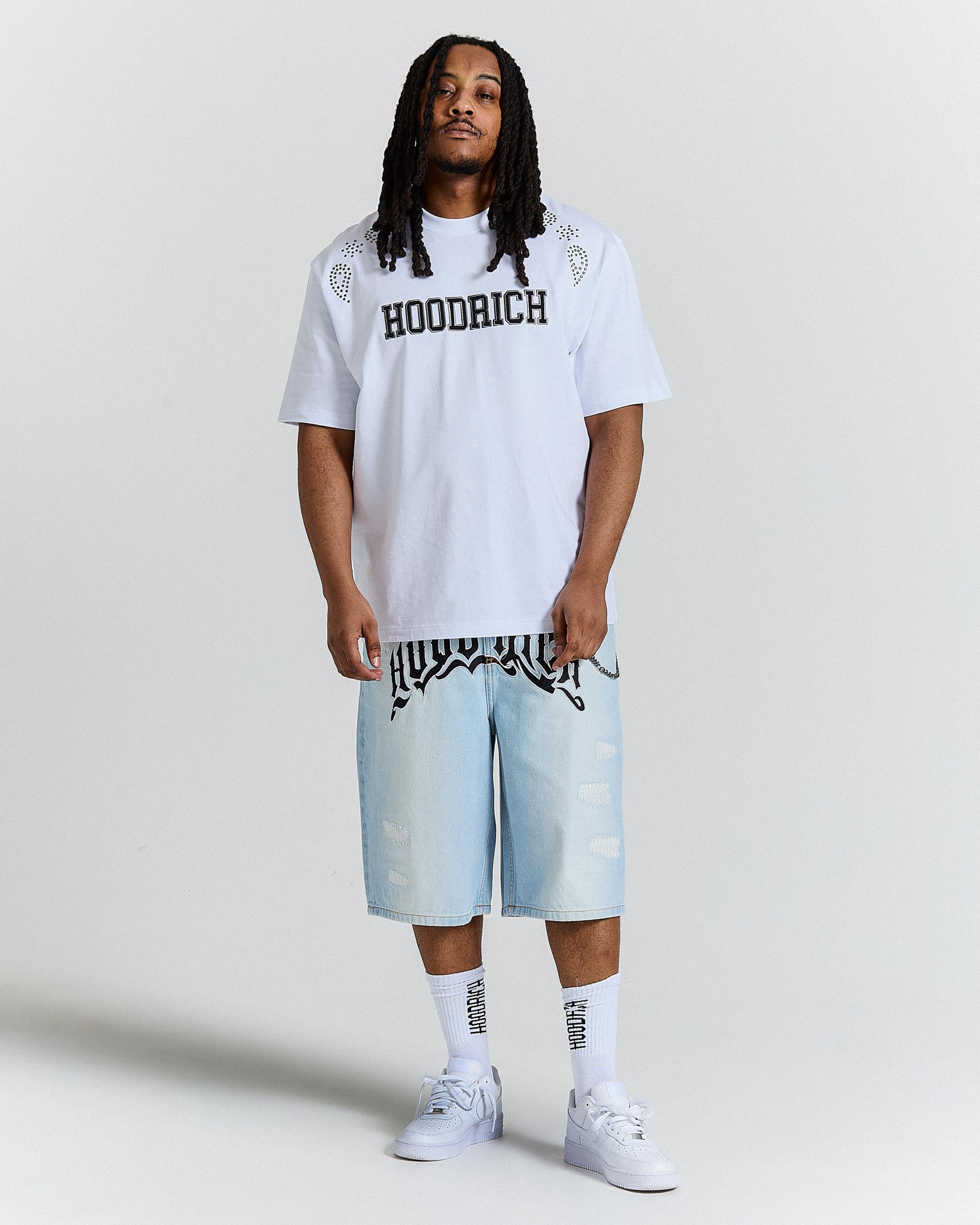 Eterno Oversized T-Shirt - White/Black - Image 8
