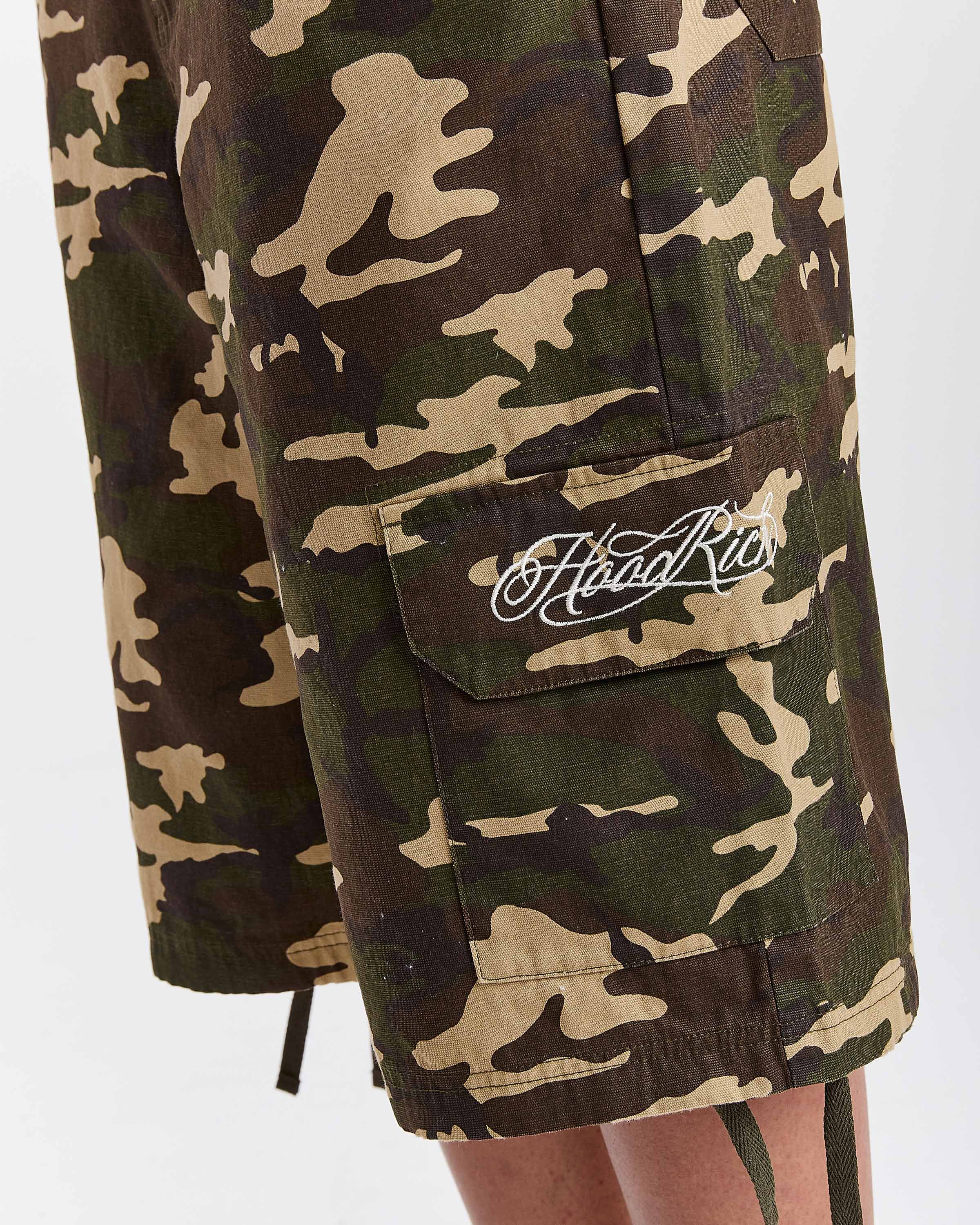 Field Oversized Cargo Woven Jort - Camo - Image 5