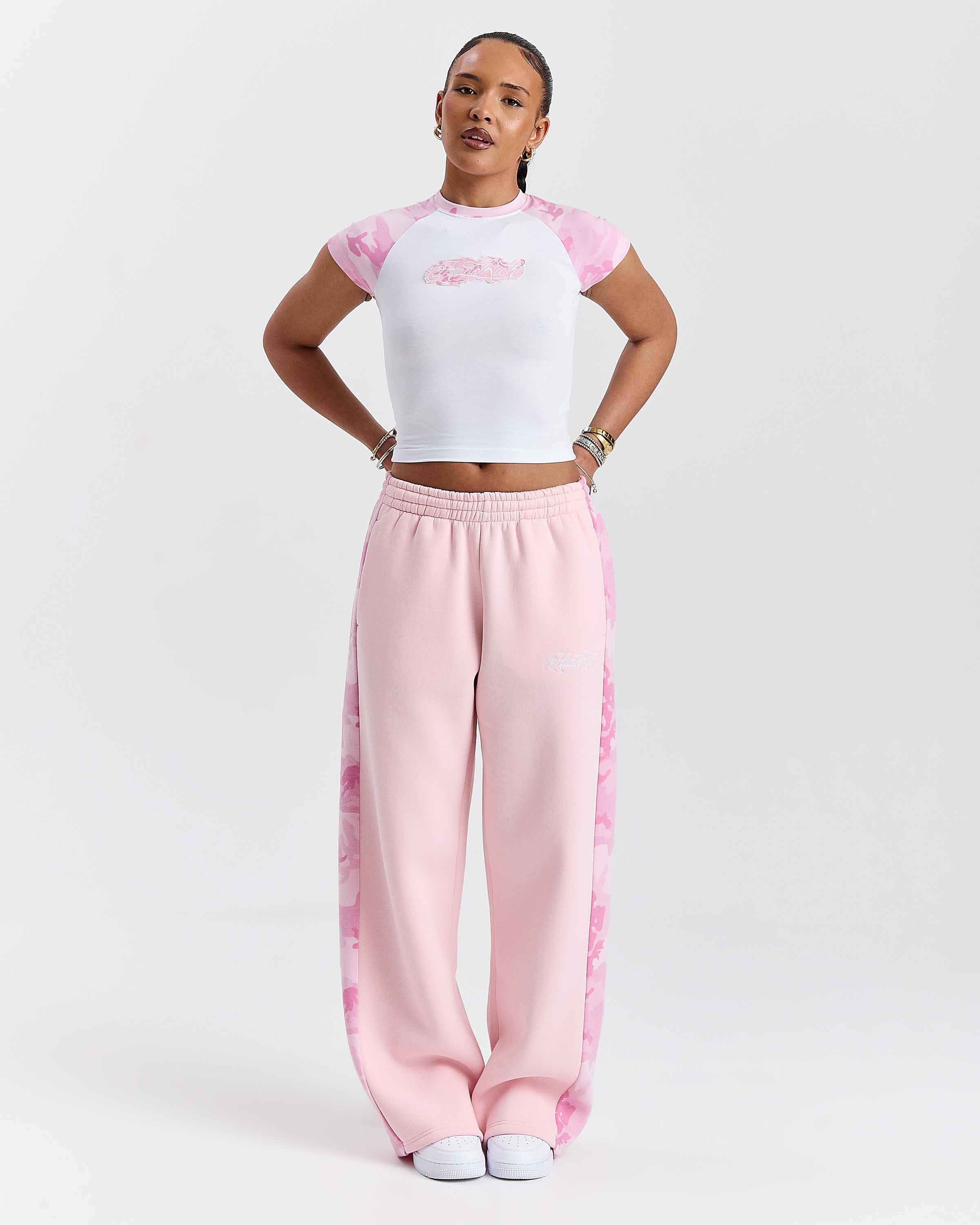 Field Fitted Tee - White/Pink Camo - Image 7