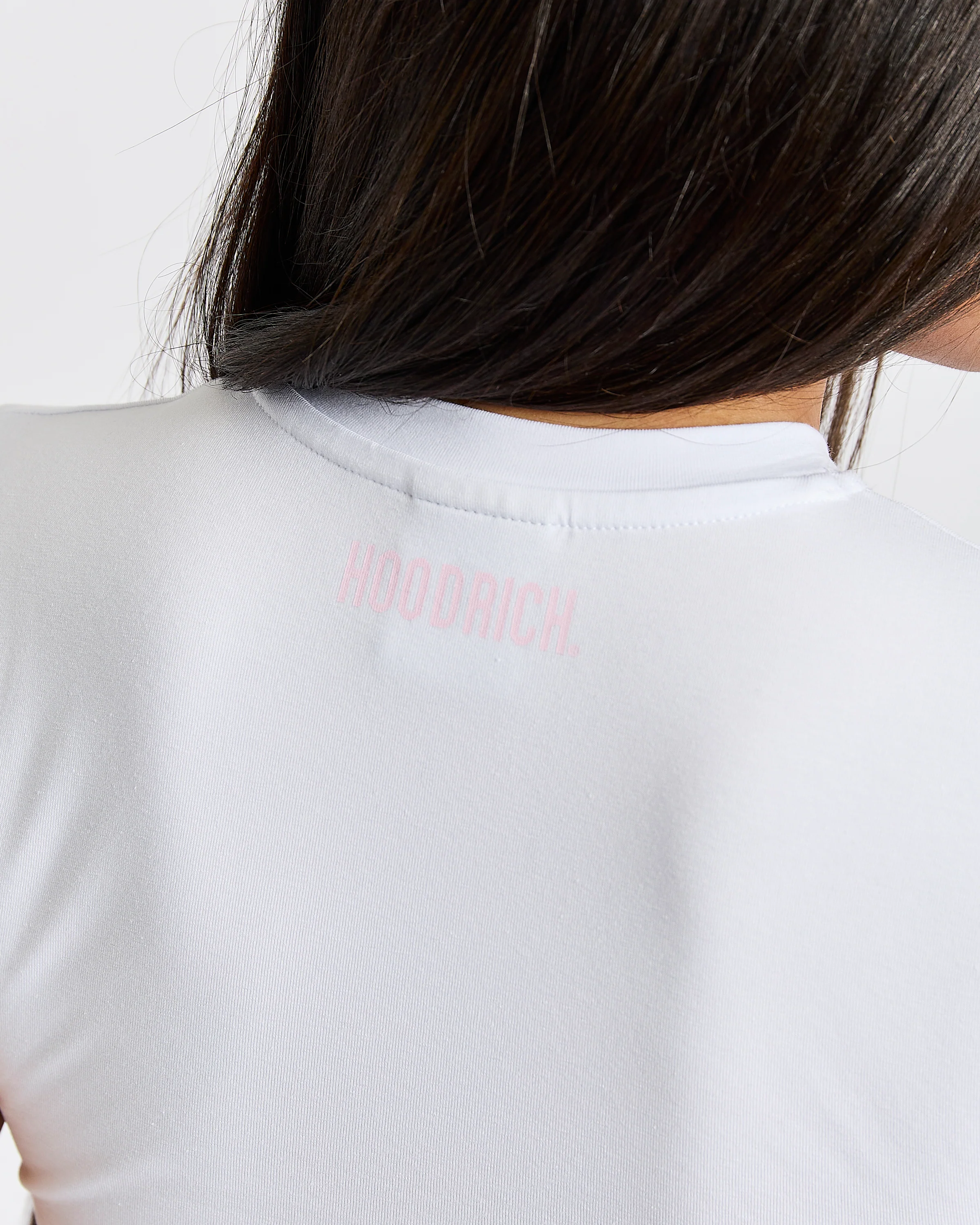Living The Rich Fitted Tee - White/Pink - Image 6