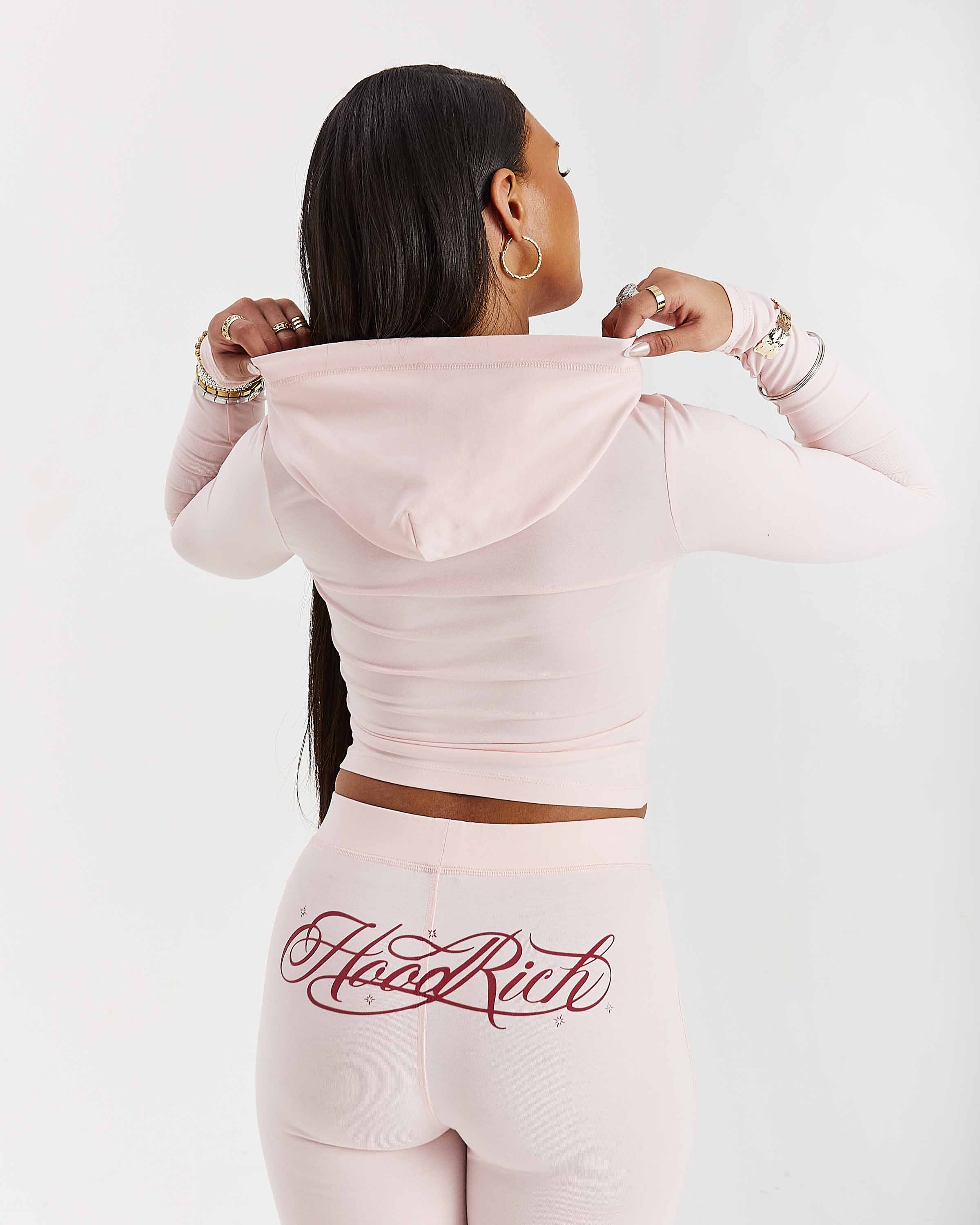 Solace Fitted Zip Top - Pink - Image 2