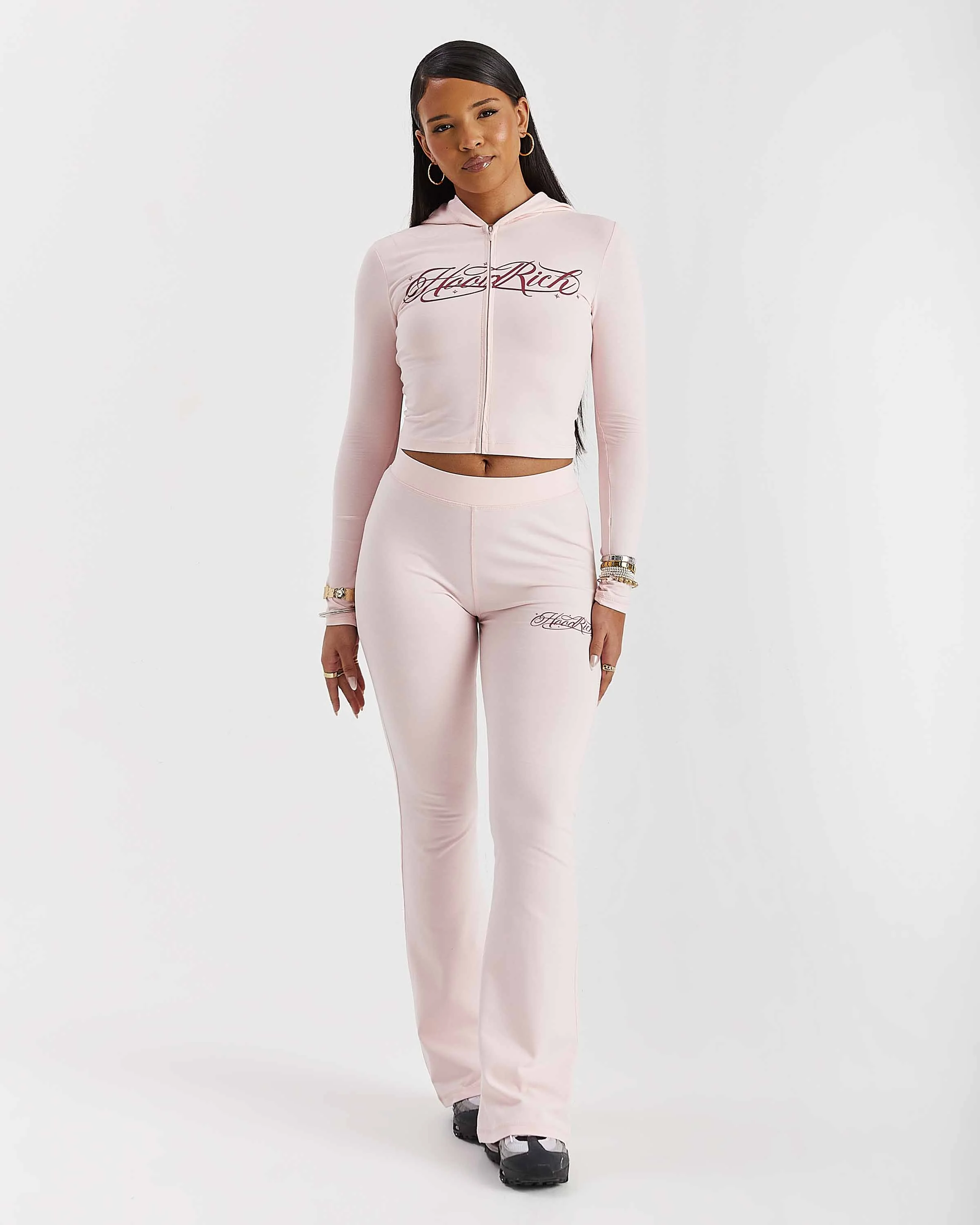 Solace Fitted Zip Top - Pink - Image 7