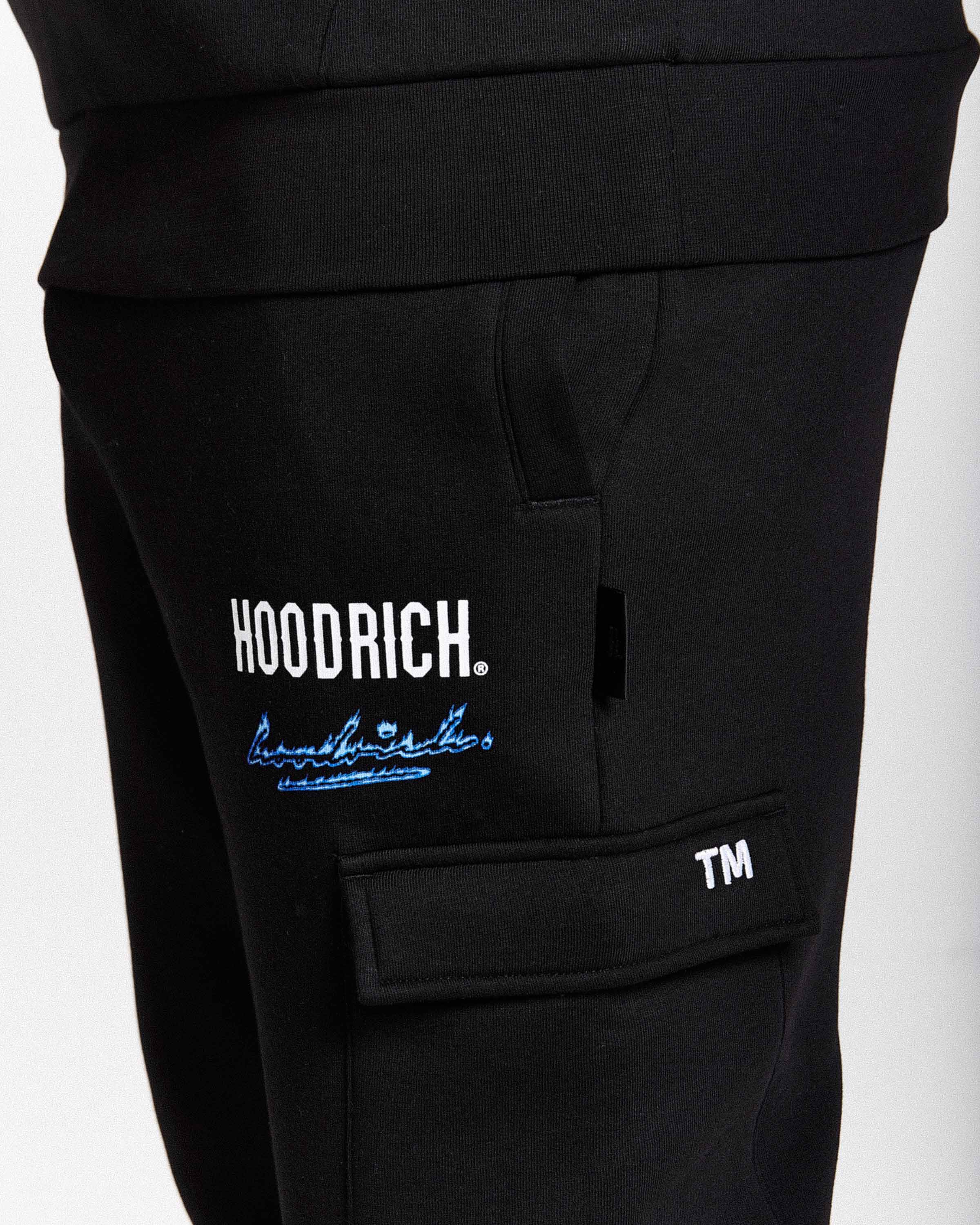 Flames Joggers - Black/White/Blue - Image 6