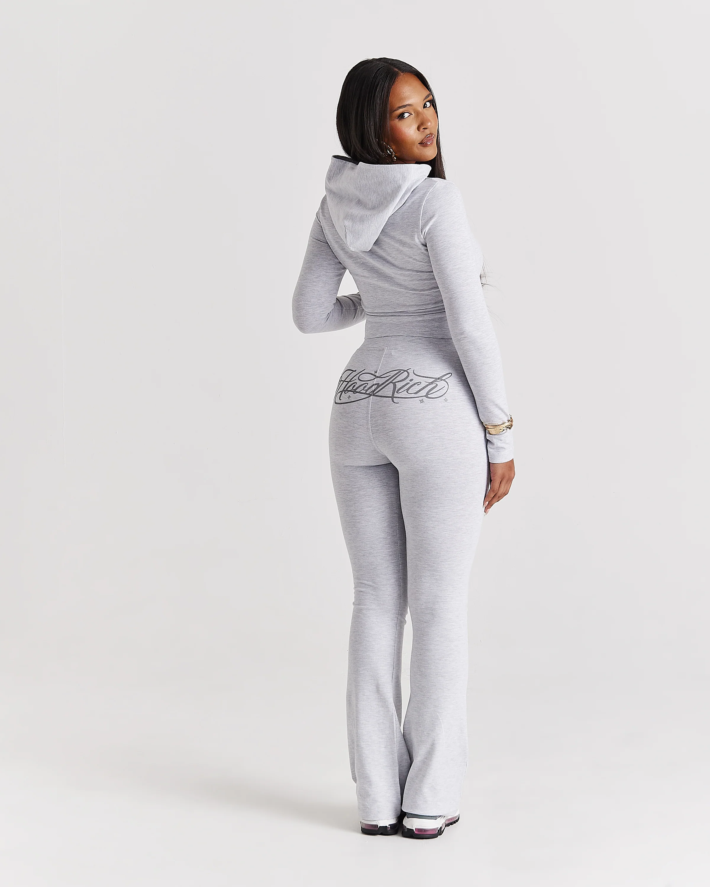 Solace Flare Leggings - Light Grey - Image 2