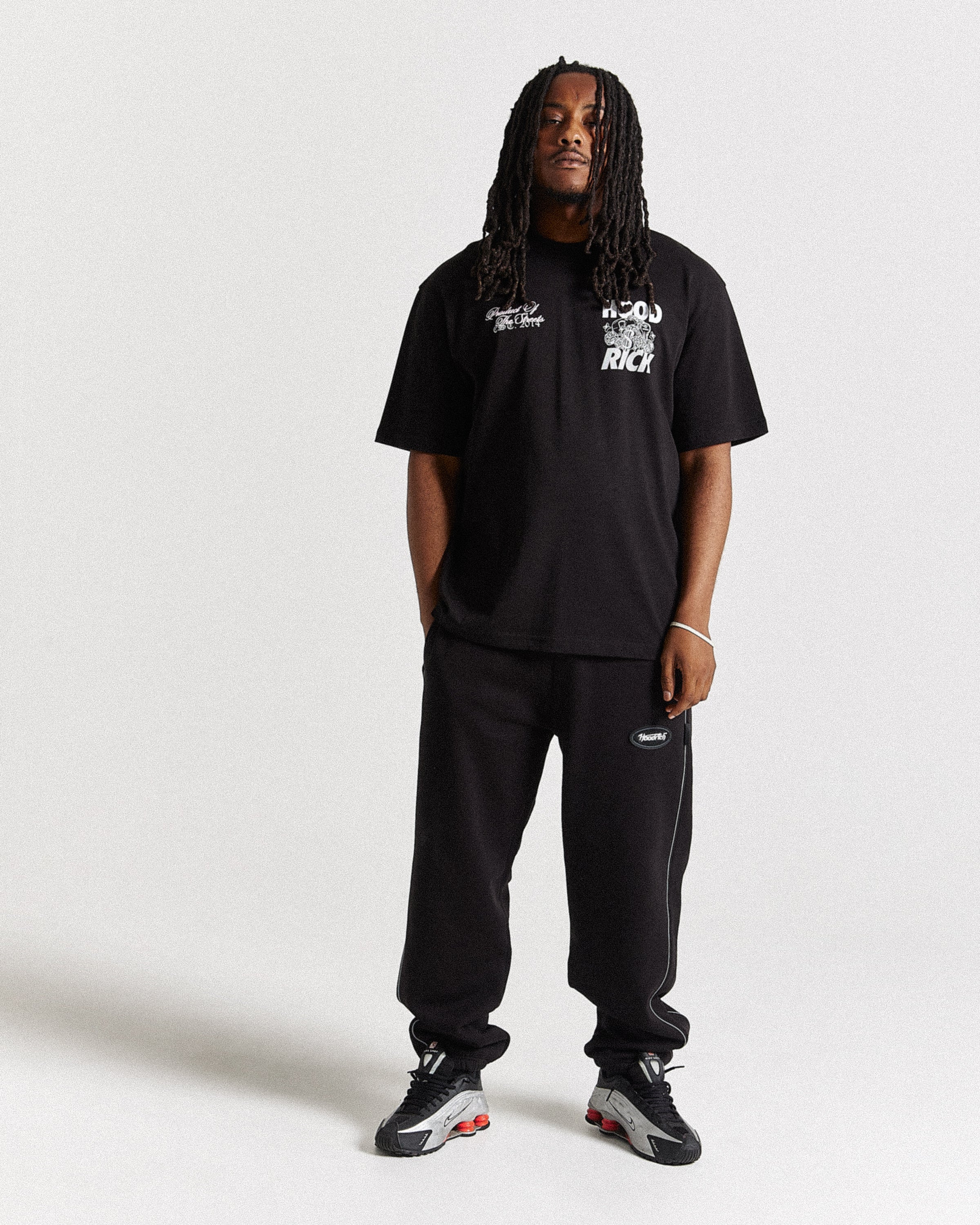 Flash Oversized T-Shirt - Black/White/Pink - Image 3