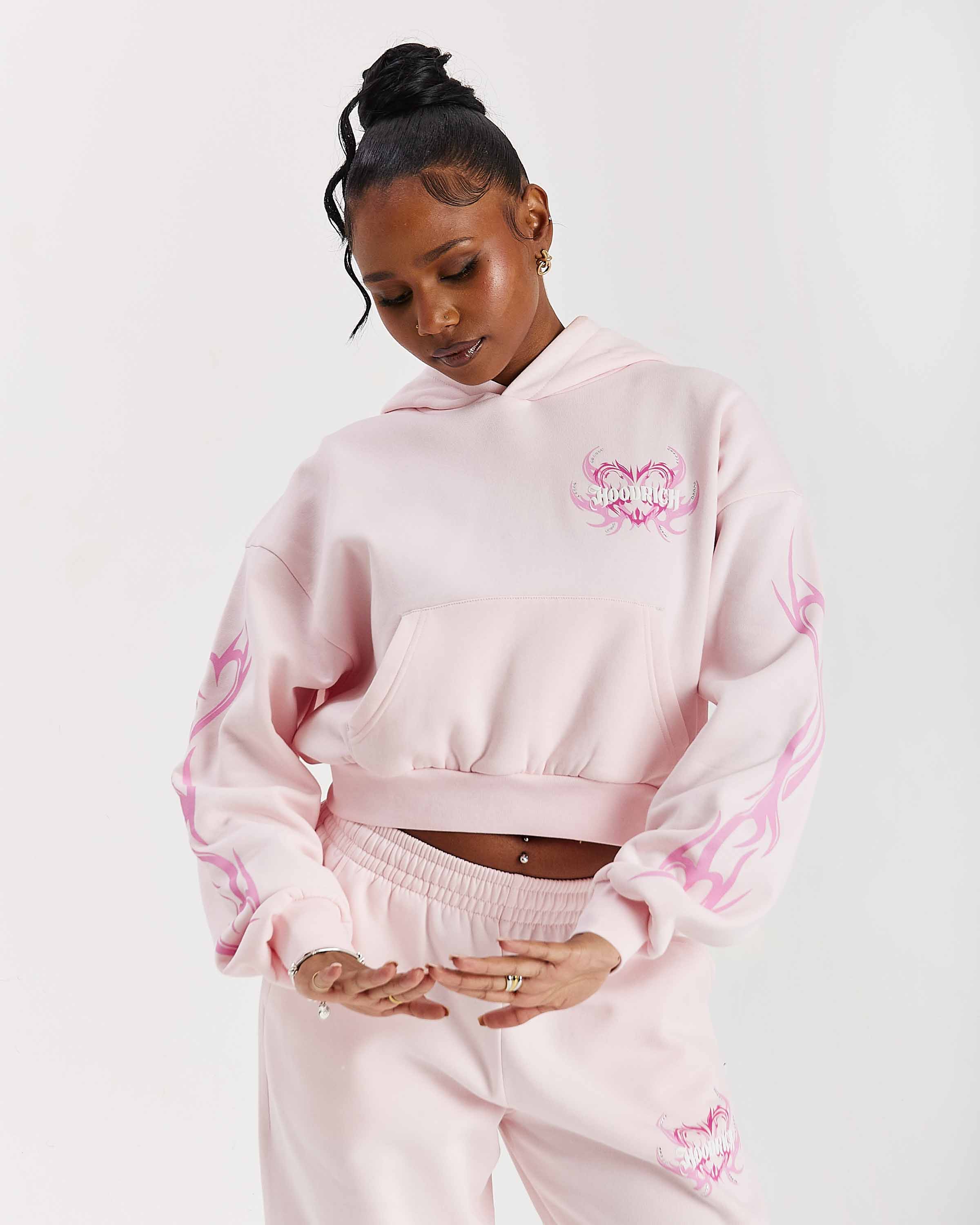 Flux Boxy Hoodie - Pink - Image 6