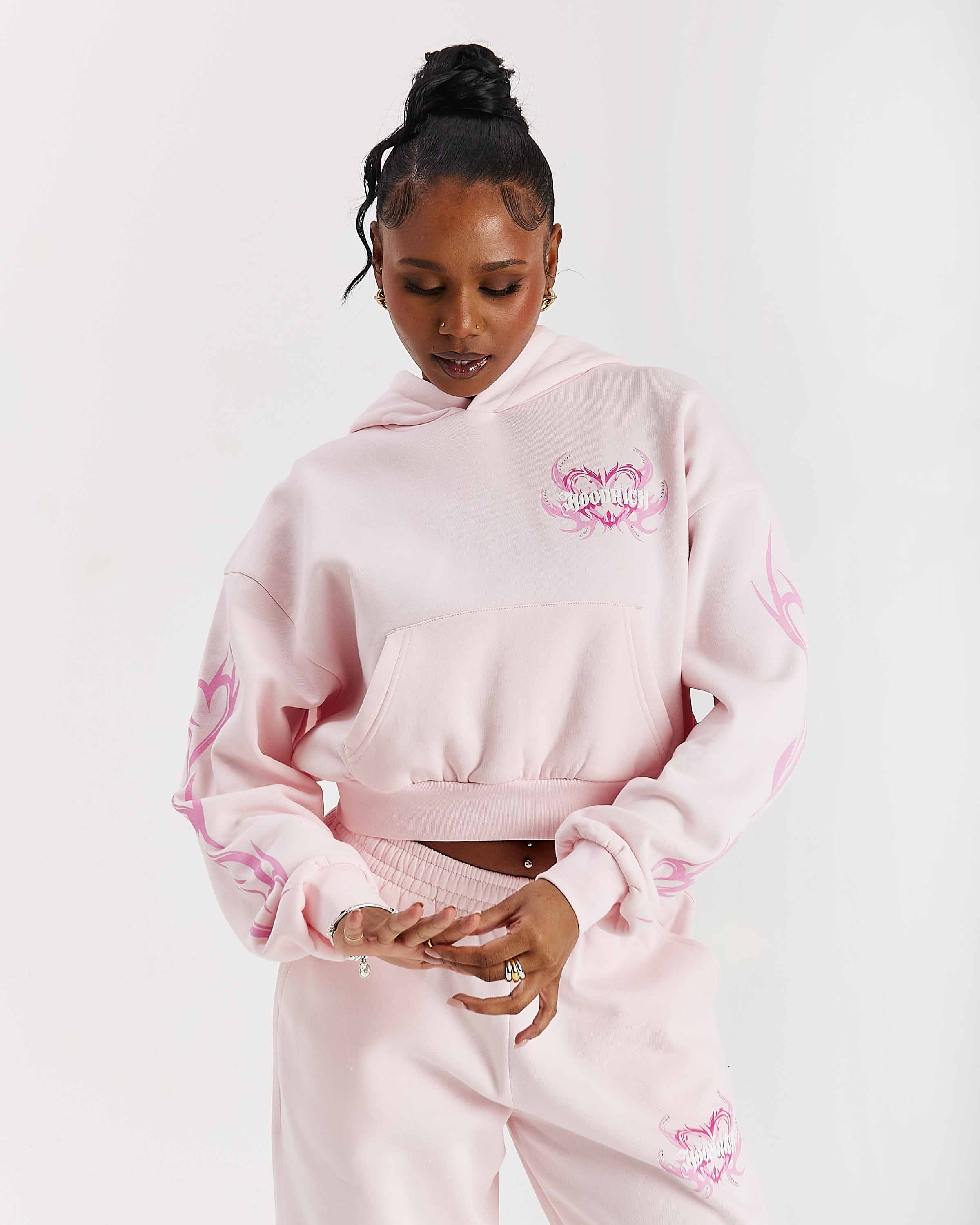 Flux Boxy Hoodie - Pink - Image 7