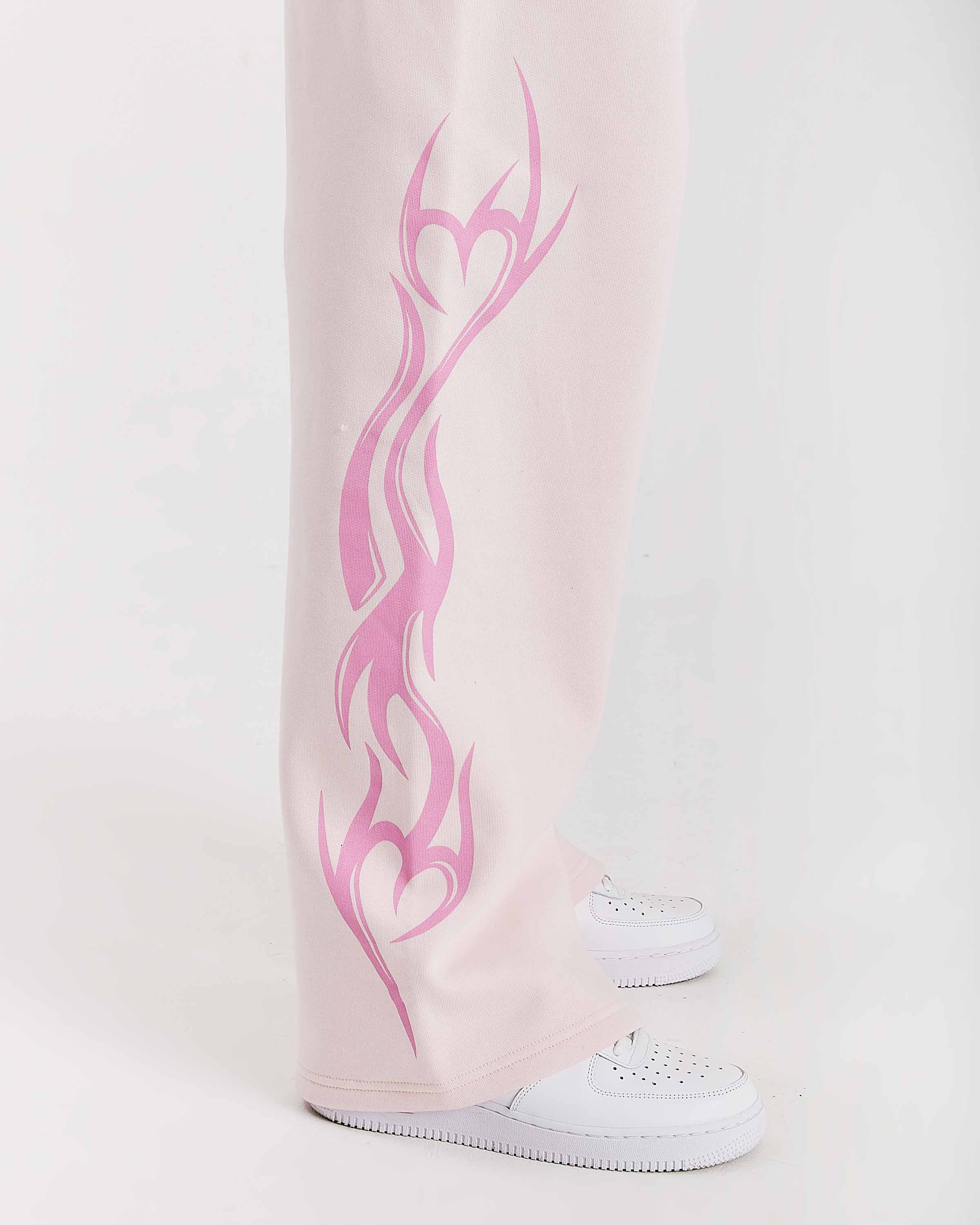 Flux Oversized Wide Leg Joggers - Pink - Image 4