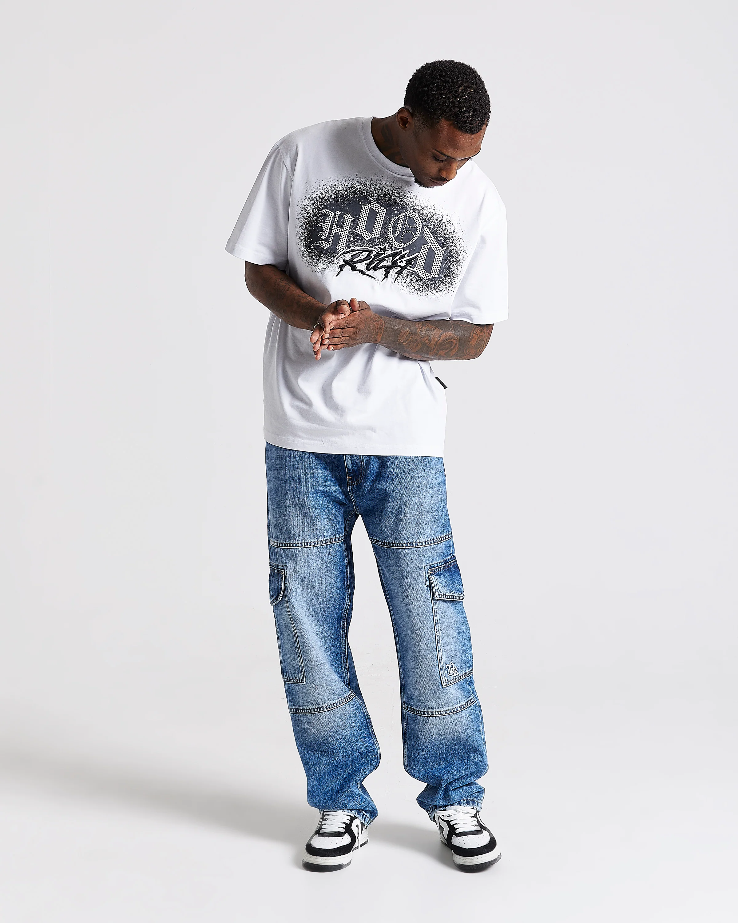 Force Script Denim Jeans - Blue - Image 2