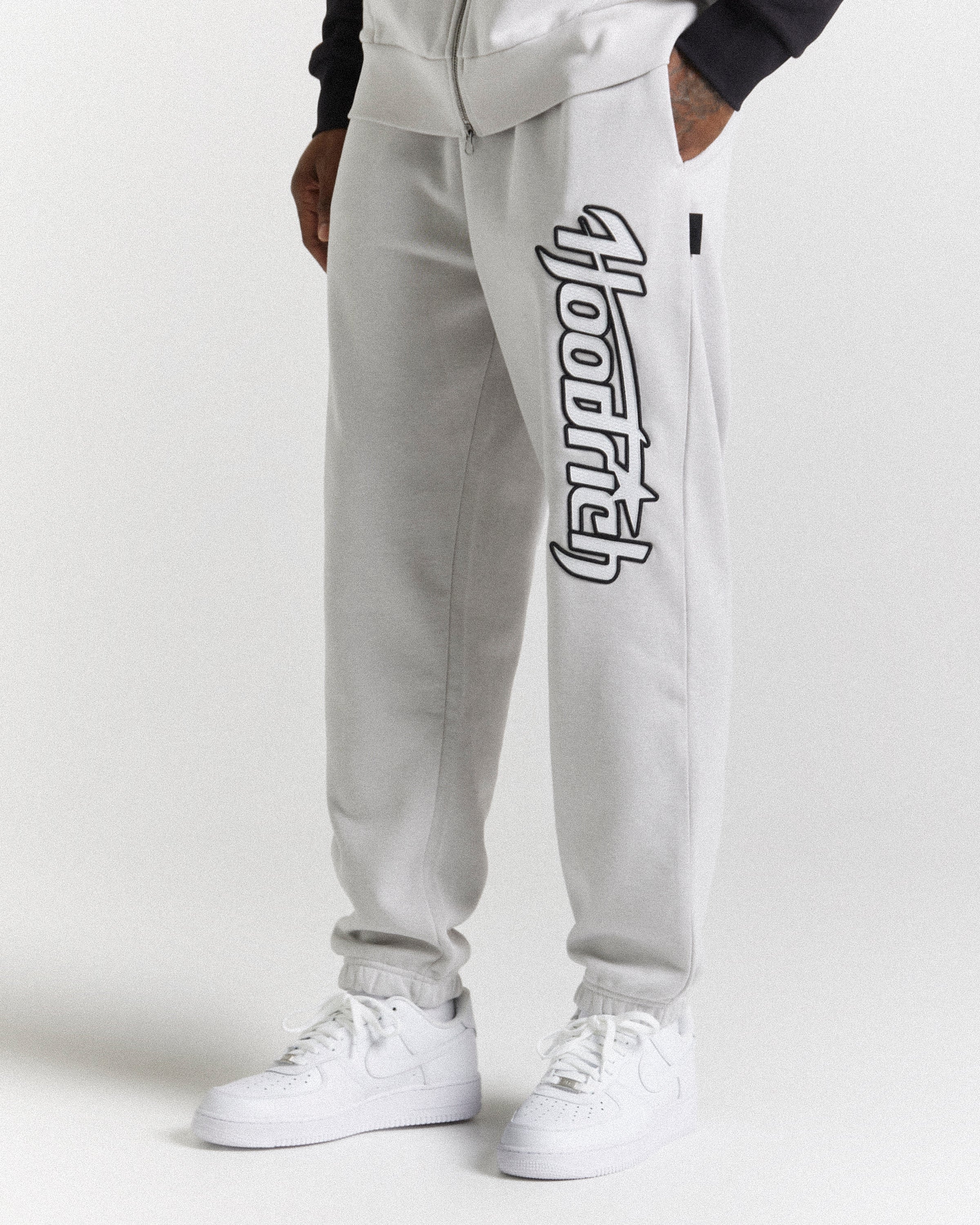 Galaxy Oversized Joggers - Grey/Black - Image 3