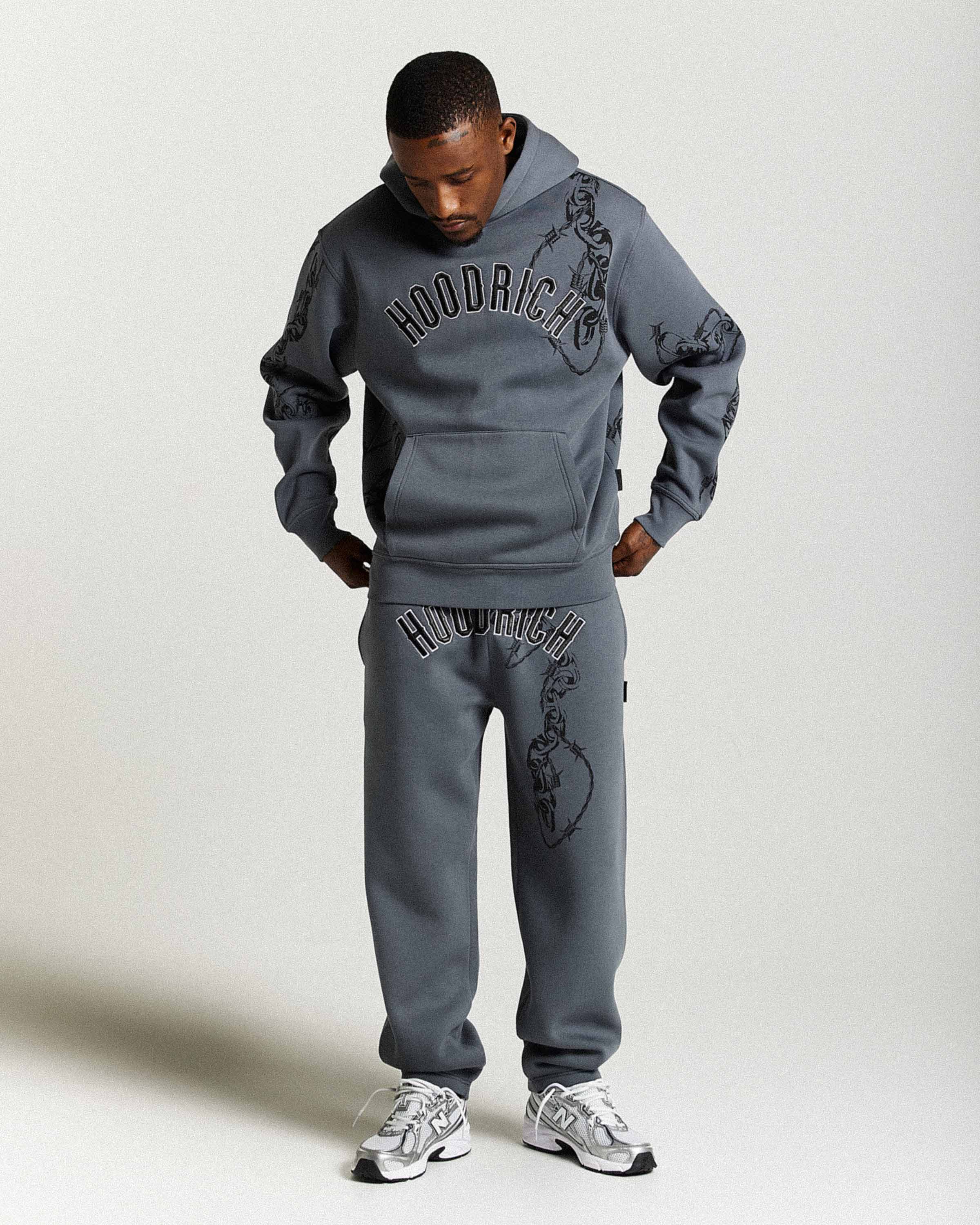 Guepard Oversized Joggers - Grey/Black/White - Image 7