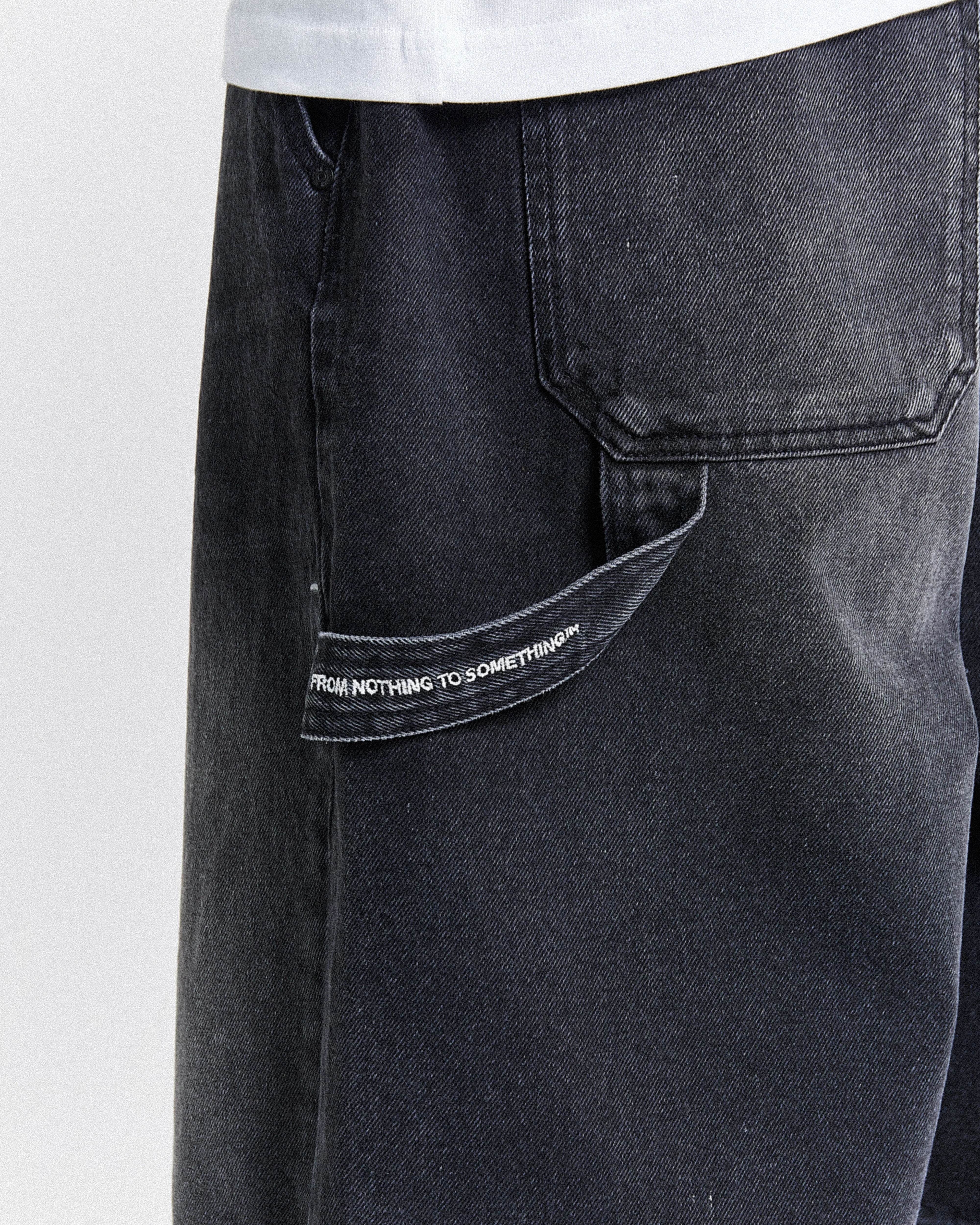 H Galaxy Denim Shorts - Black - Image 5