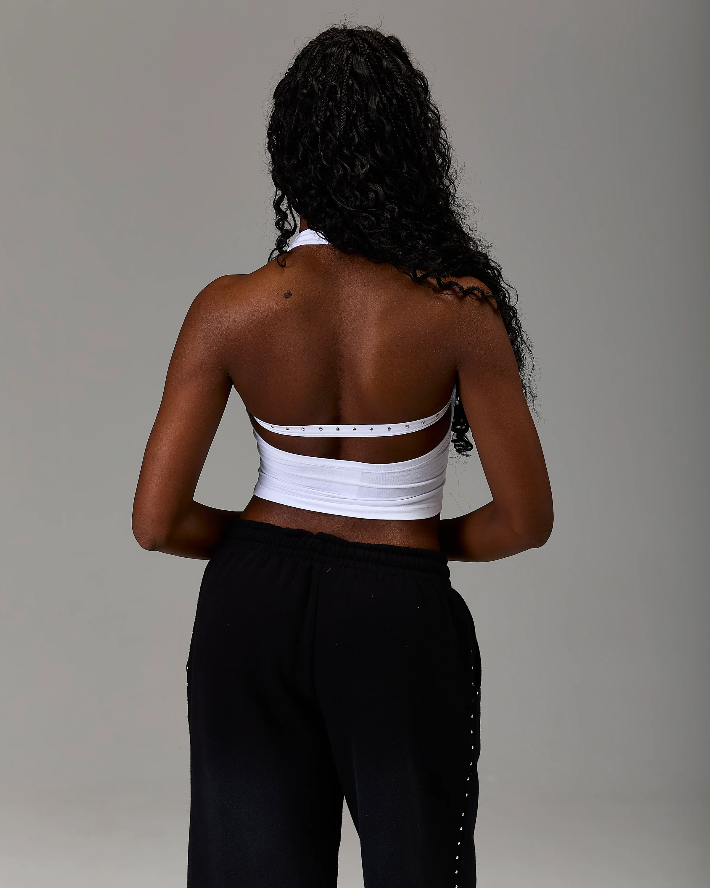The Winner's Circle Aspen Gothic Halter Top - White - Image 2