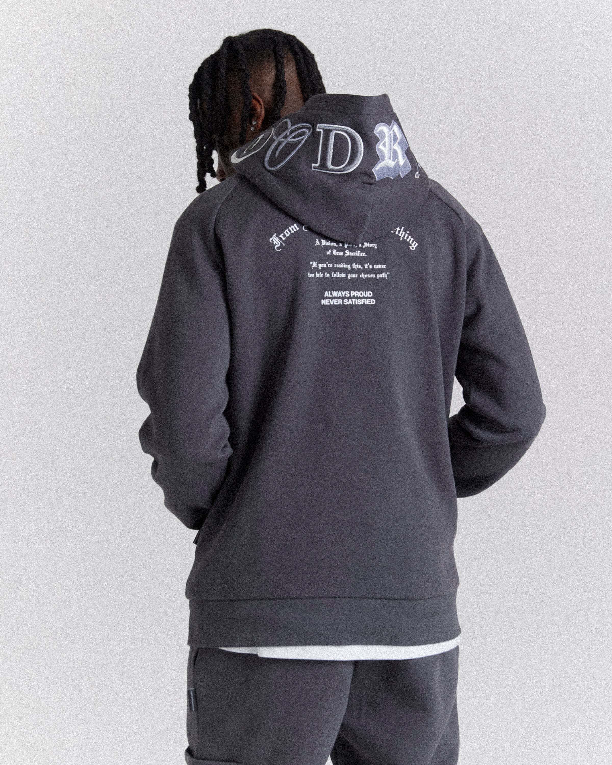 Heat Hoodie - Grey/White - Image 3