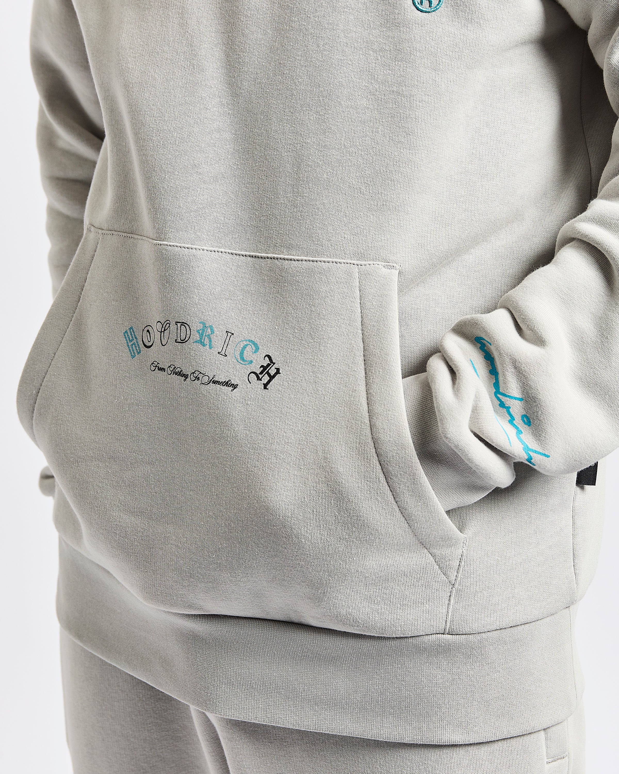Heat Hoodie - Light Grey/Black/Blue - Image 6