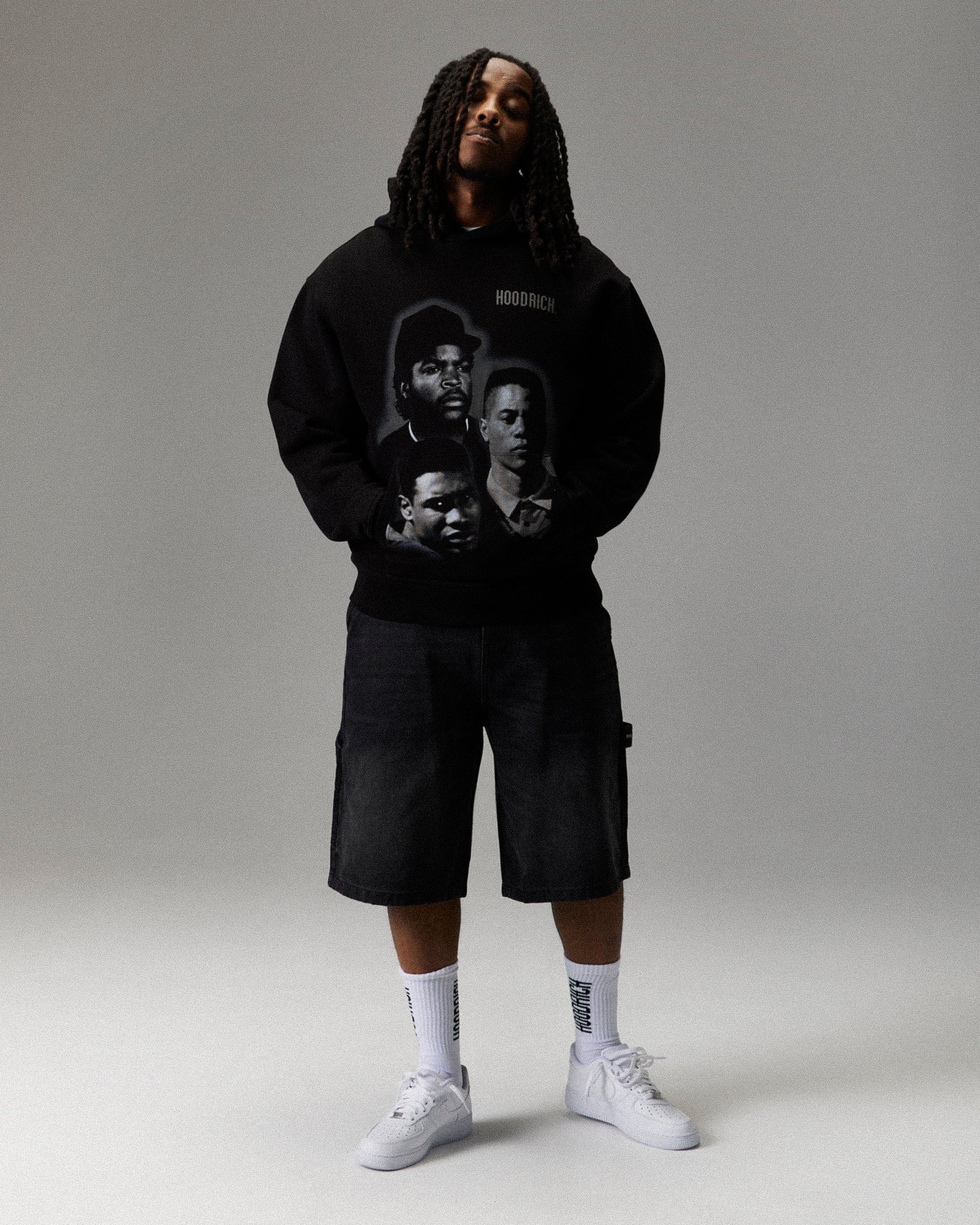Heritage Boyz N The Hood Hoodie - Black/Grey - Image 3