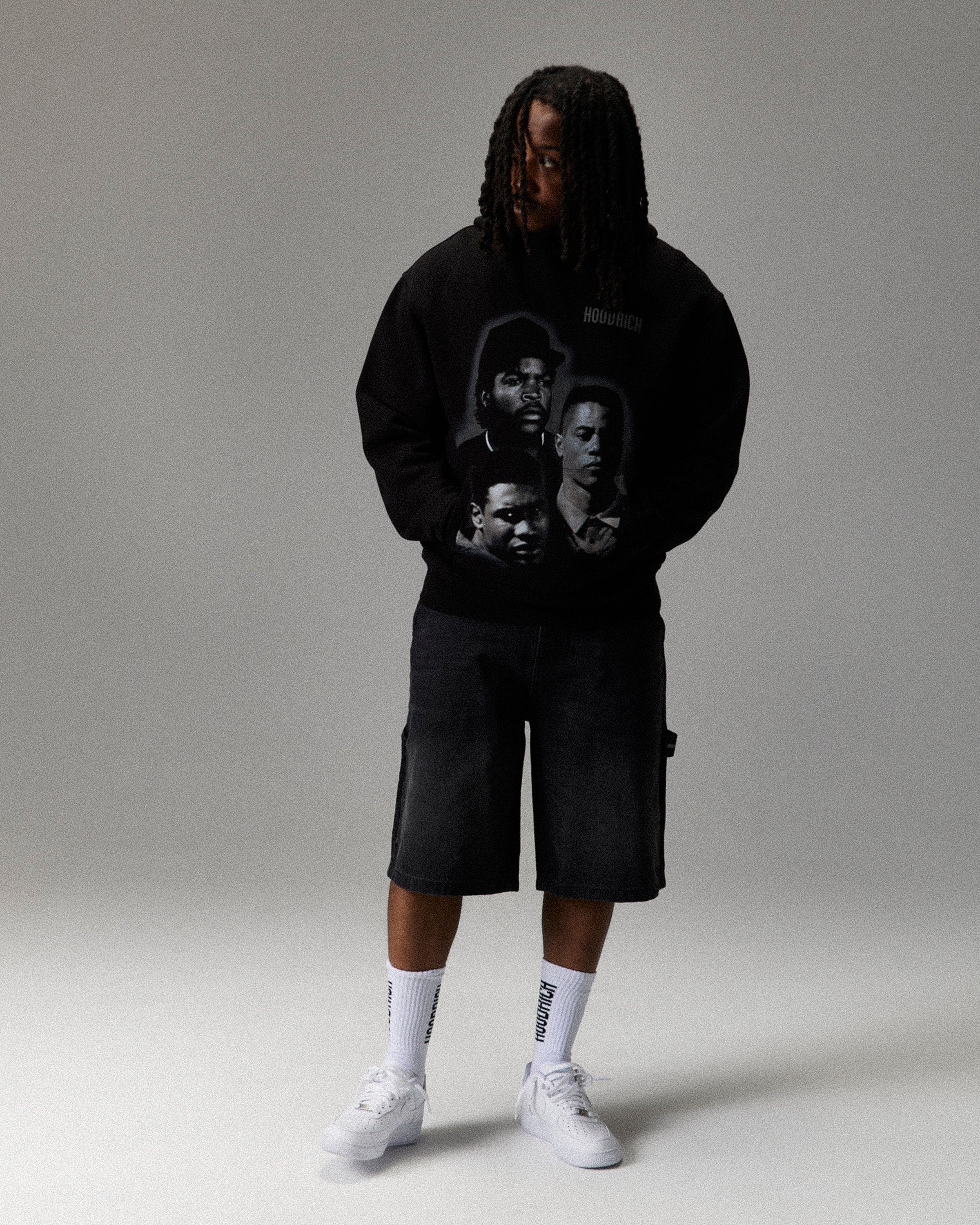 Heritage Boyz N The Hood Hoodie - Black/Grey - Image 7