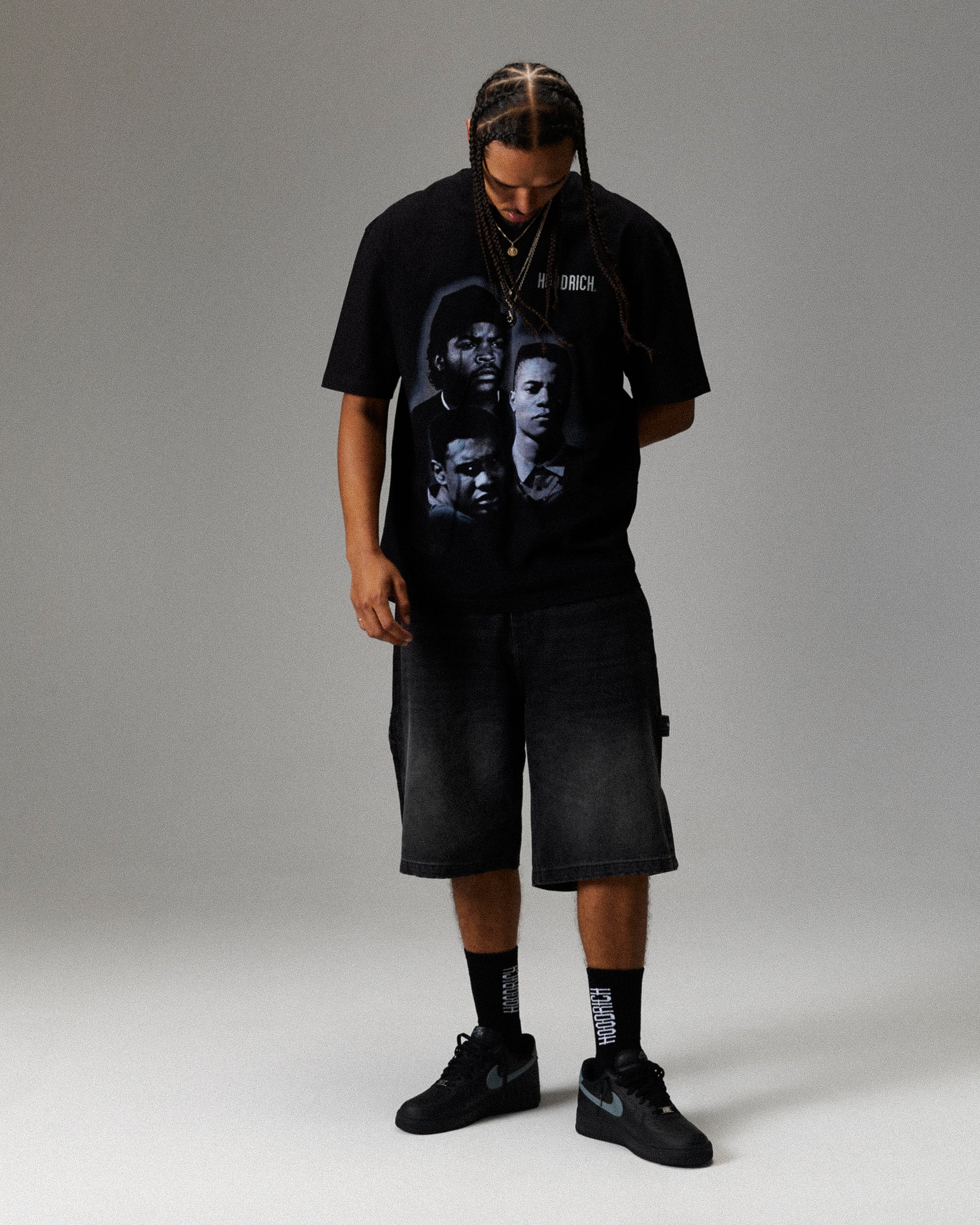 Heritage Boyz N The Hood T-Shirt - Black/Grey - Image 5