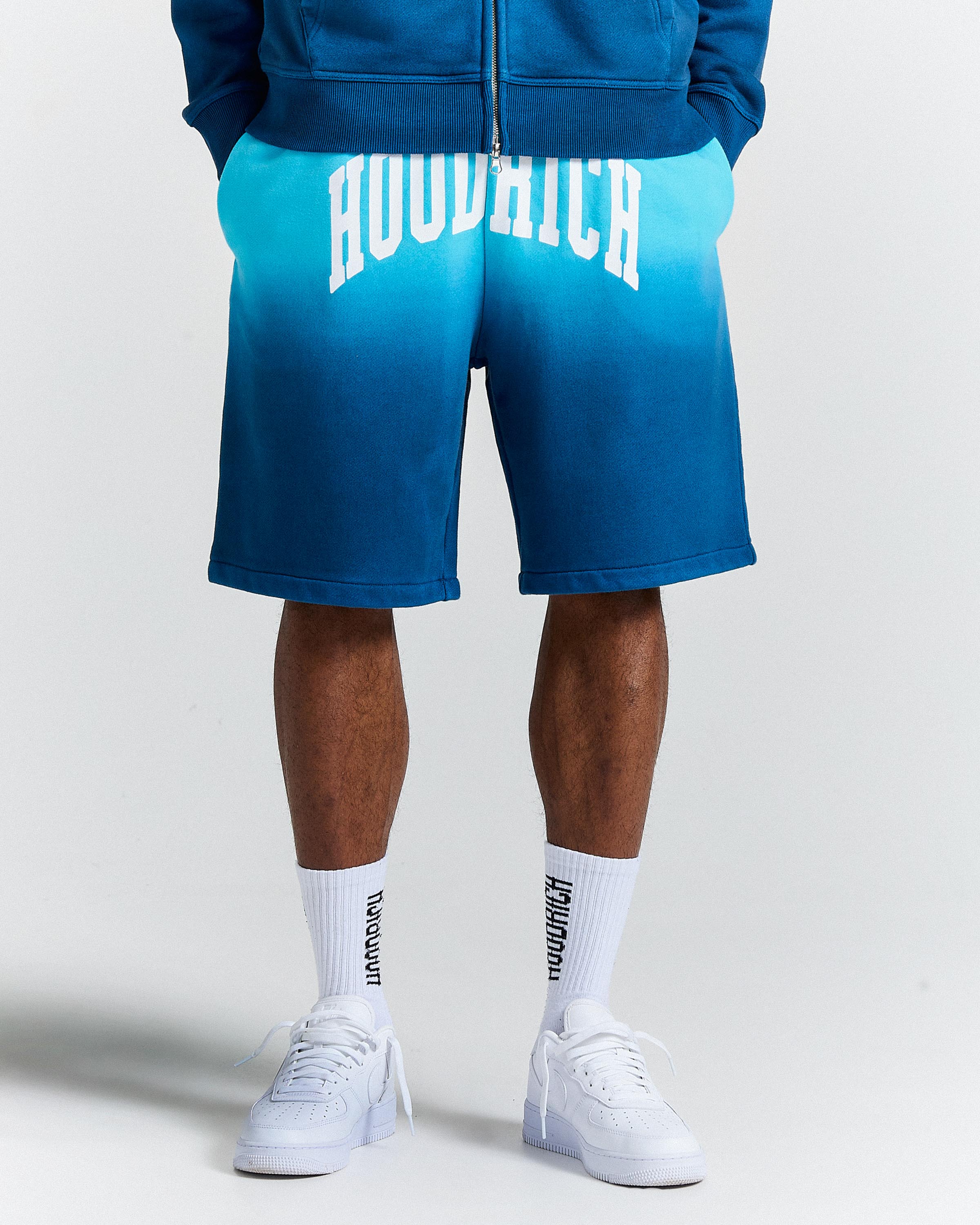 The Winner's Circle Horizon Oversized Shorts - Blue