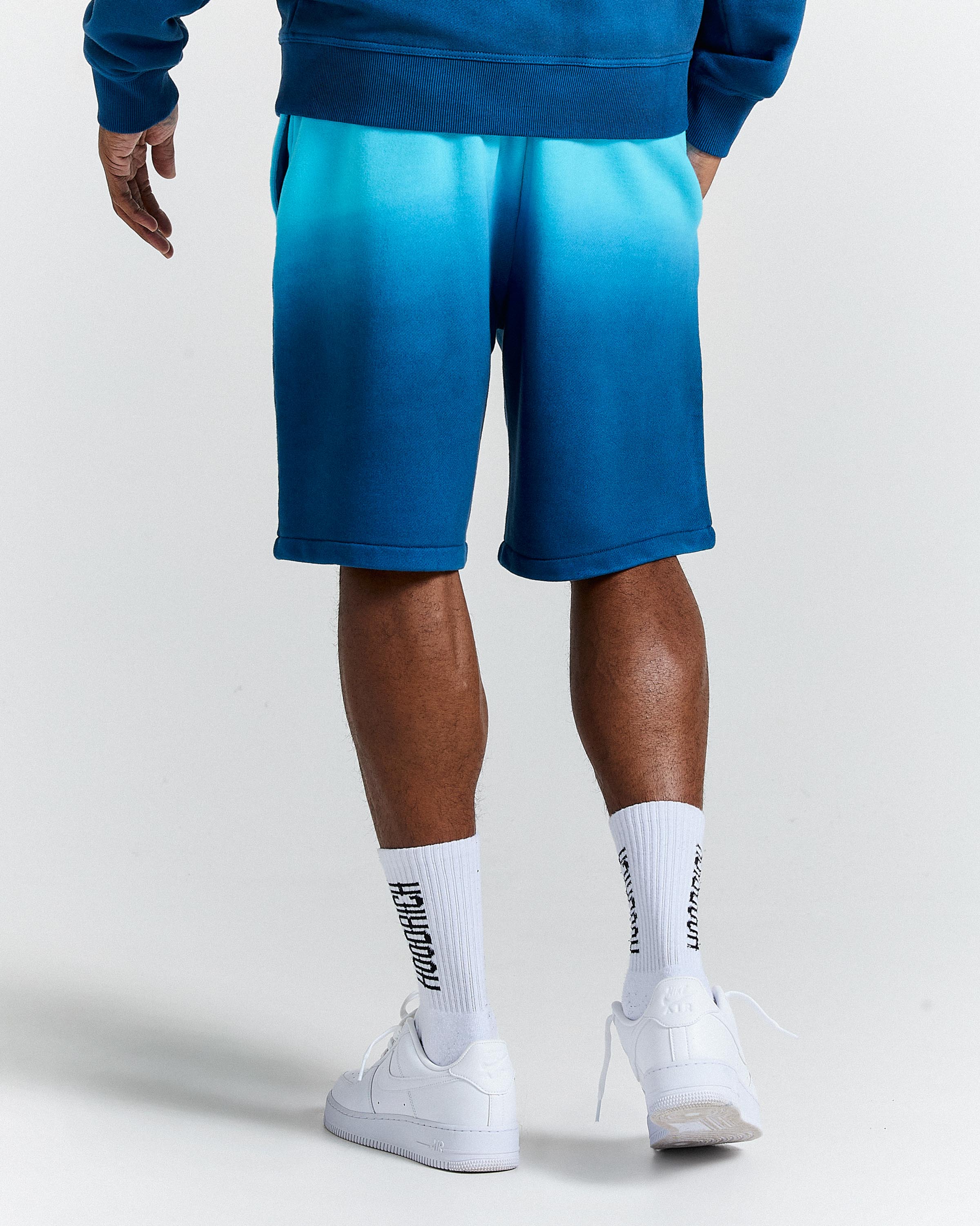 The Winner's Circle Horizon Oversized Shorts - Blue - Image 2