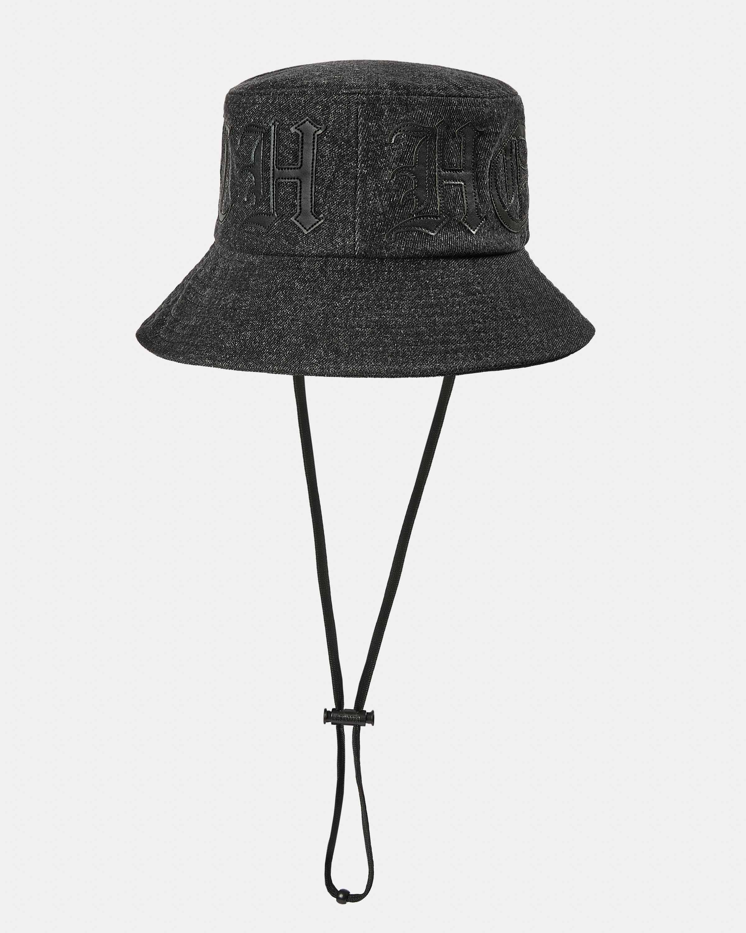 Inkline Denim Bucket Hat - Black - Image 5