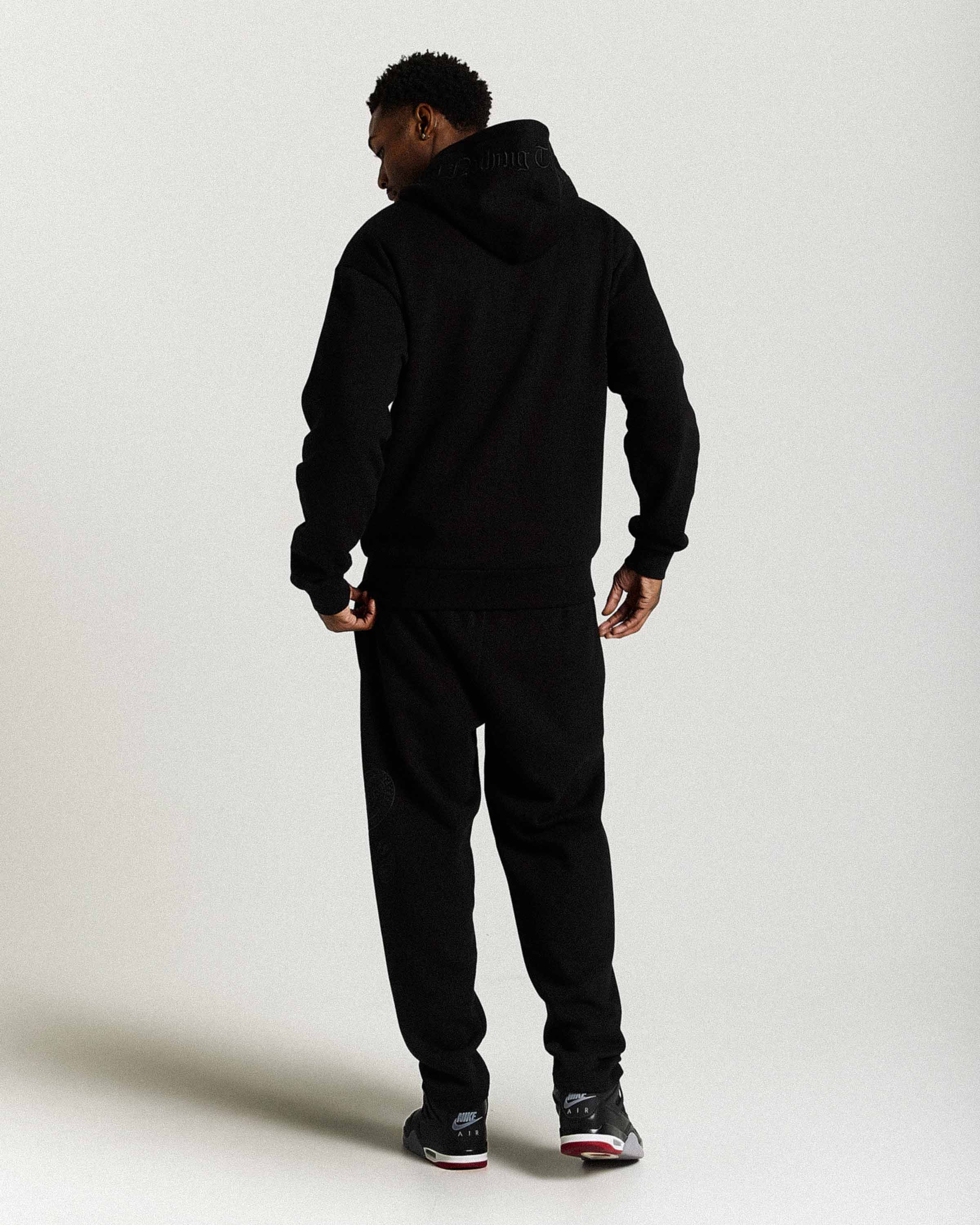 Inkline Oversized Zip Hoodie - Black - Image 10