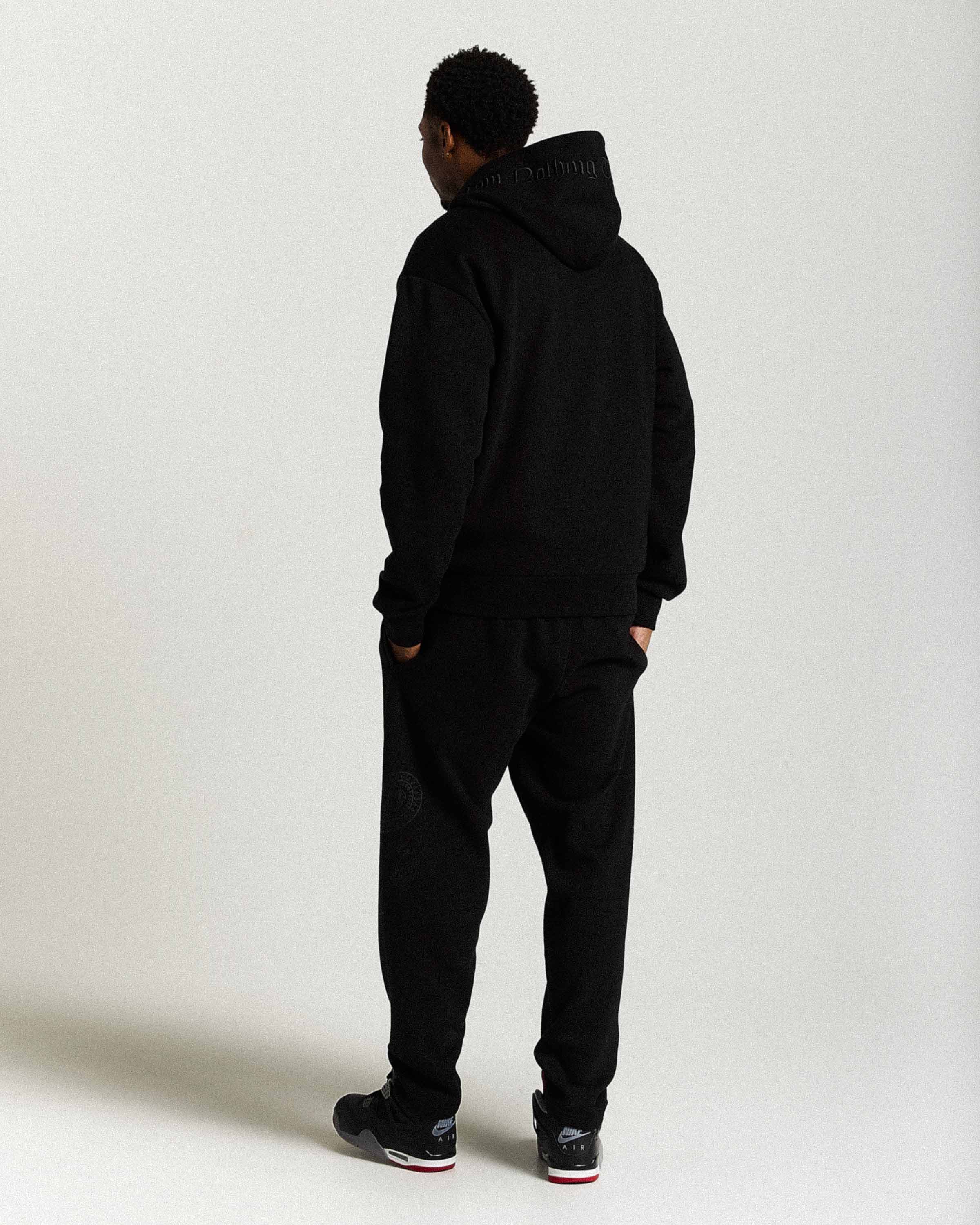Inkline Oversized Zip Hoodie - Black - Image 9