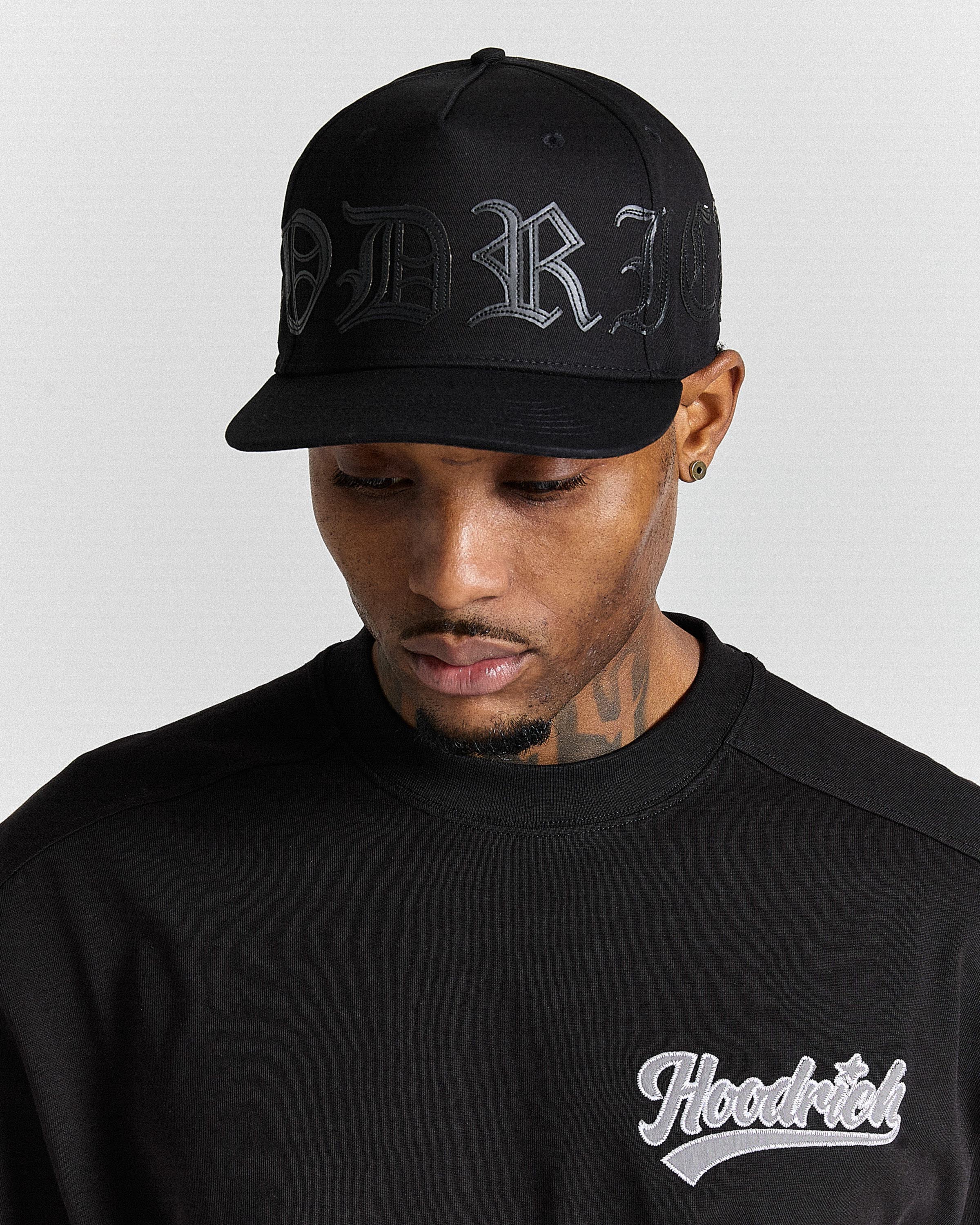 Inkline Snapback Cap - Black - Image 5