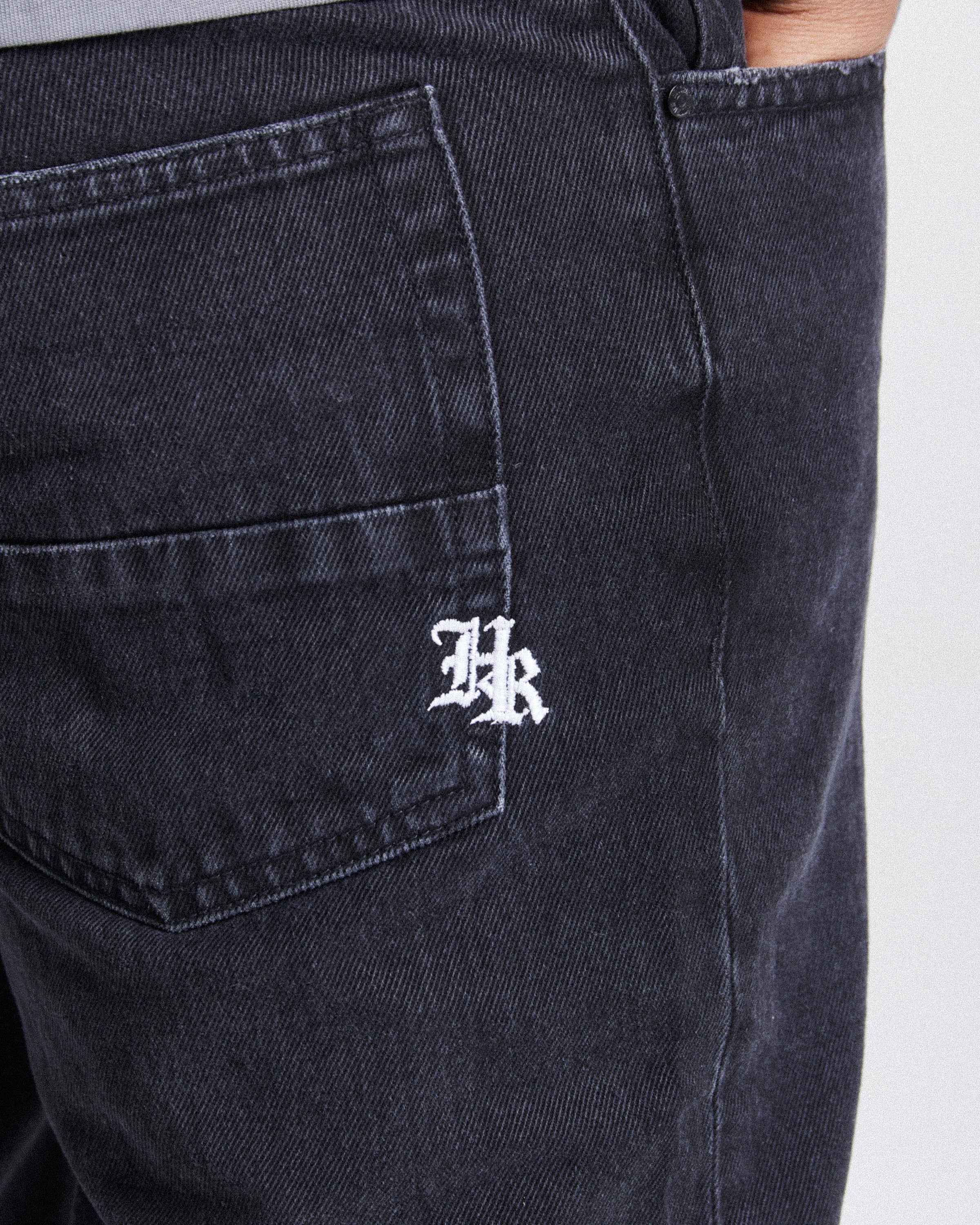 Iron Denim Jeans - Washed Black - Image 4