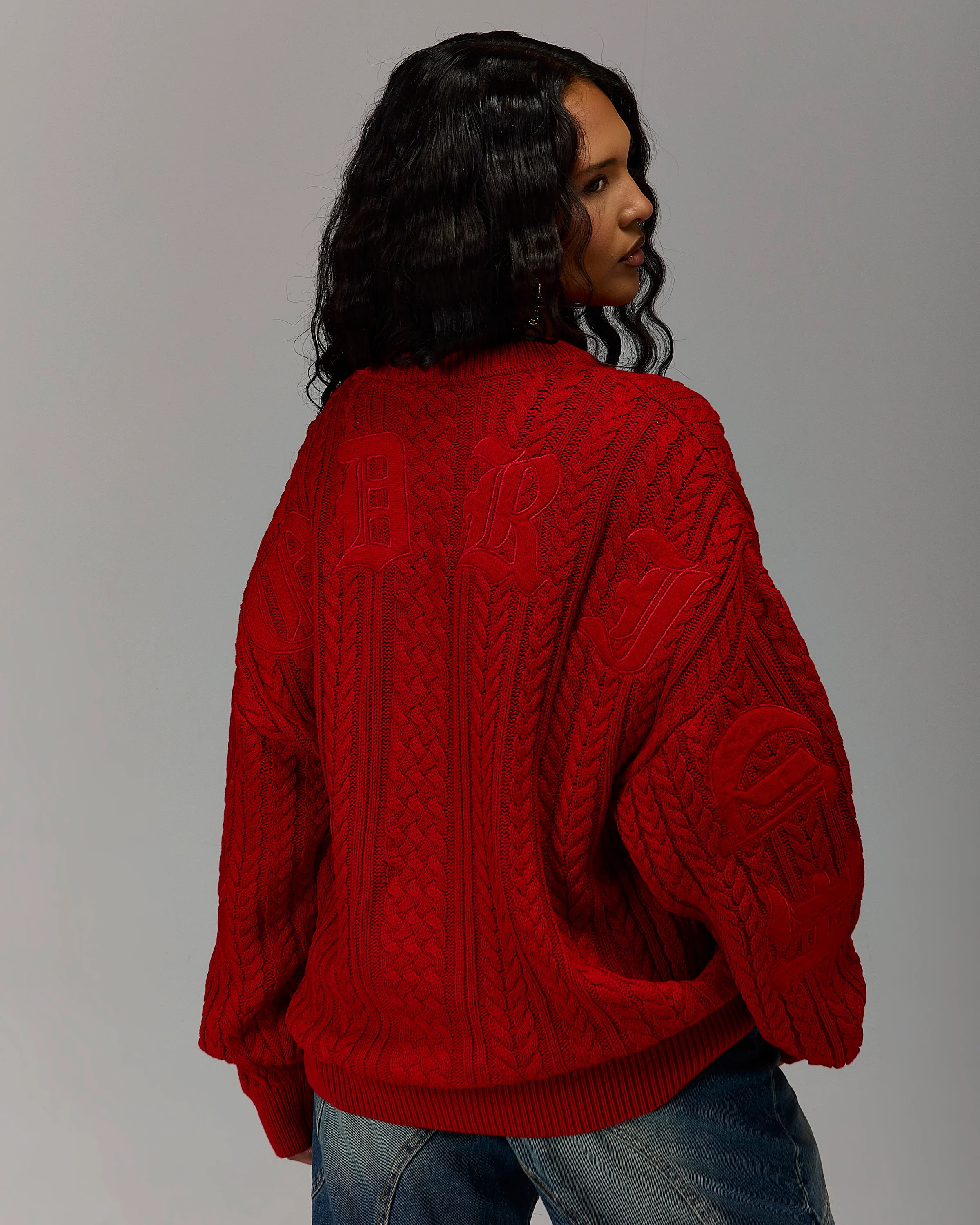 The Winner's Circle Knitwear Sweater - Fiery Red - Image 3